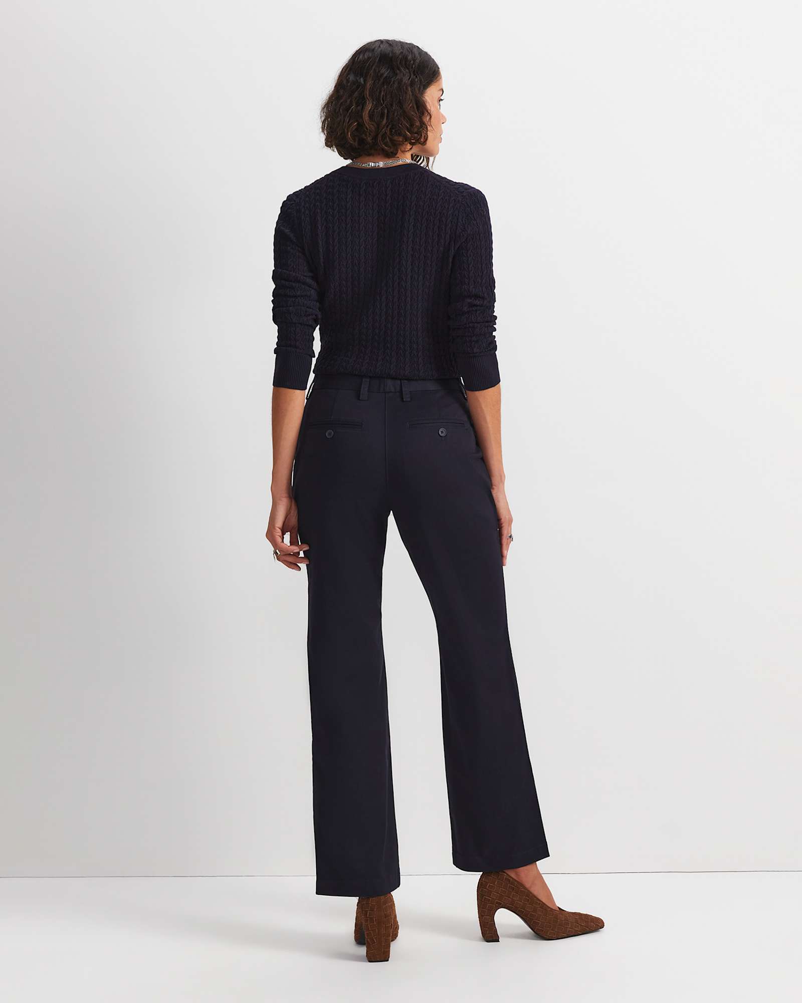 Laura Straight Chino Pant in NAVY