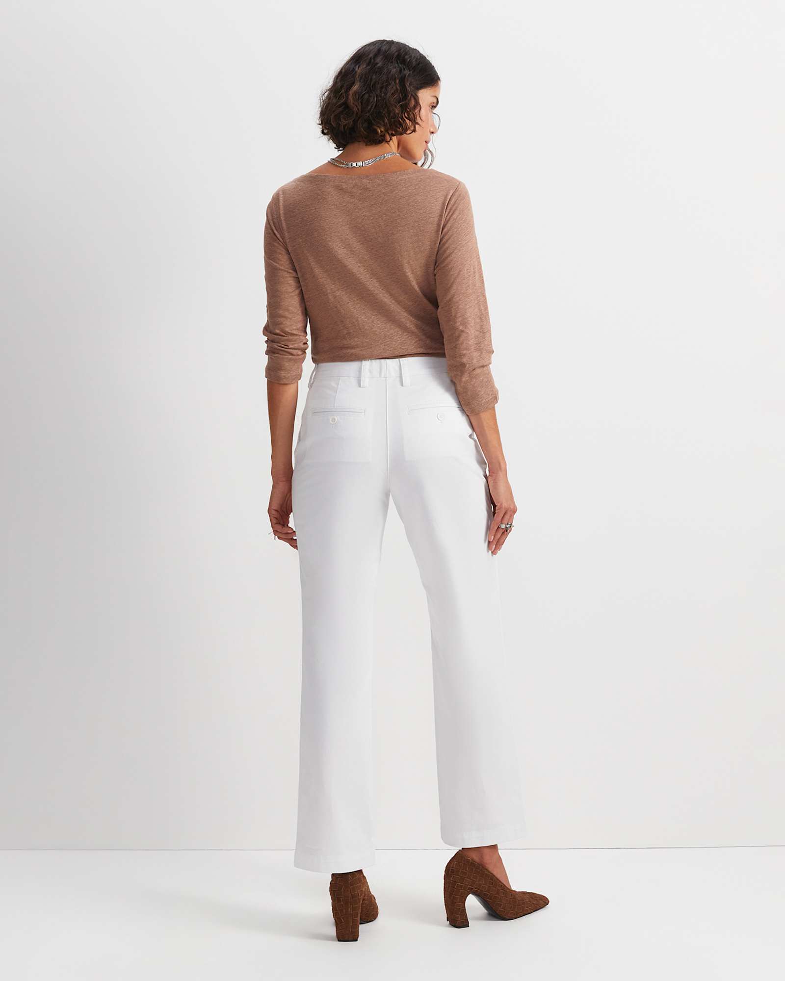Laura Straight Chino Pant in WHITE