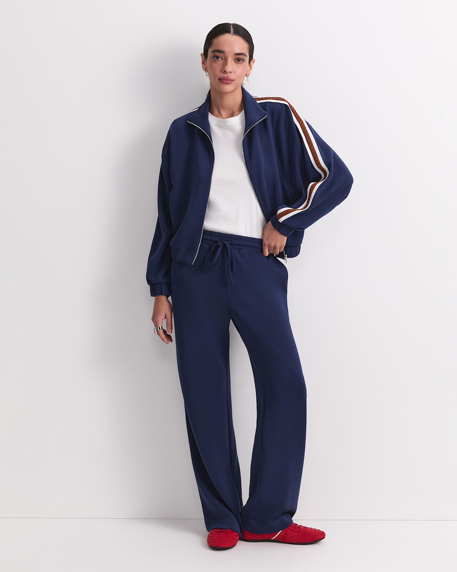 Kayla Track Jacket in NAVY MULTI