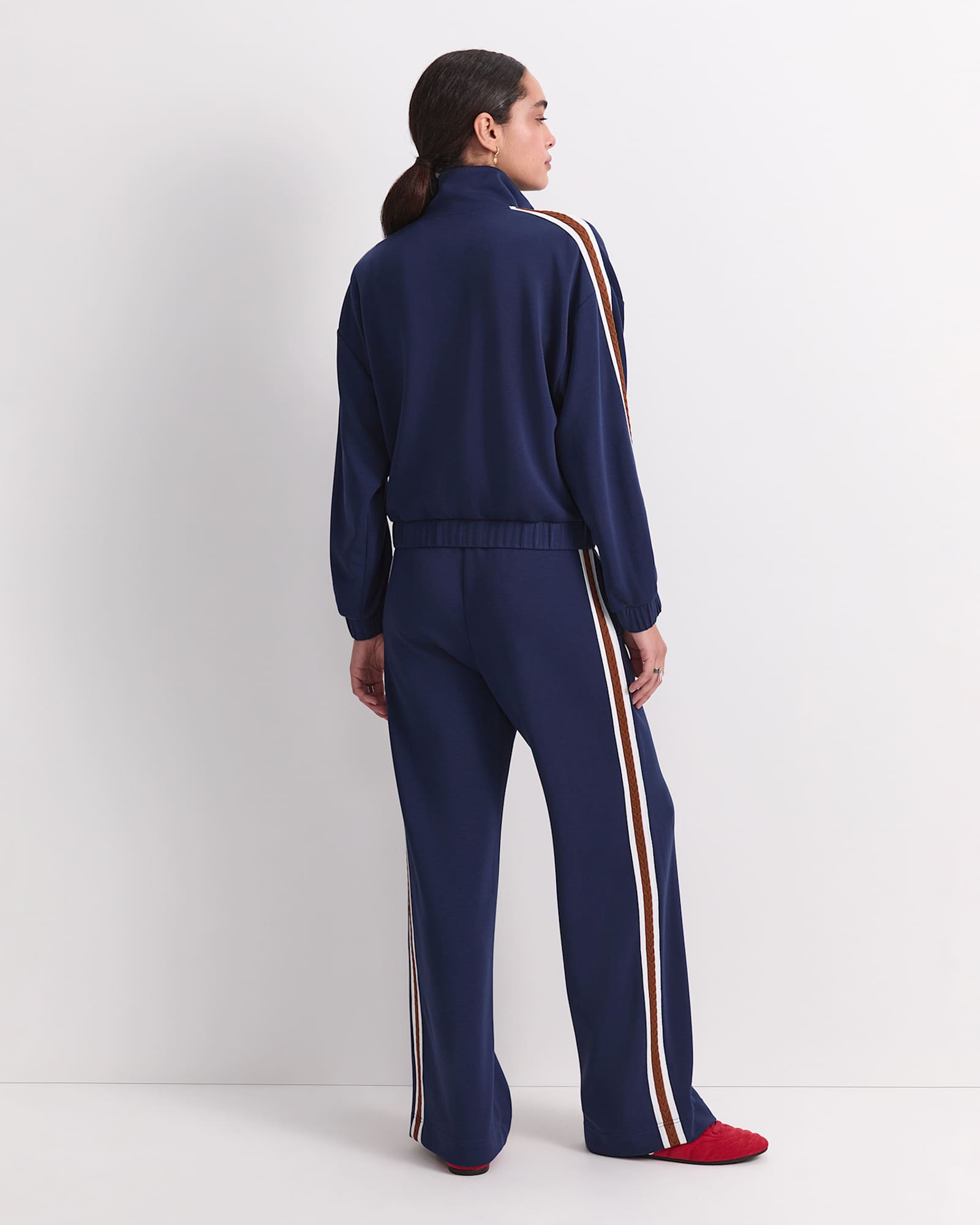 Kayla Track Jacket in NAVY MULTI