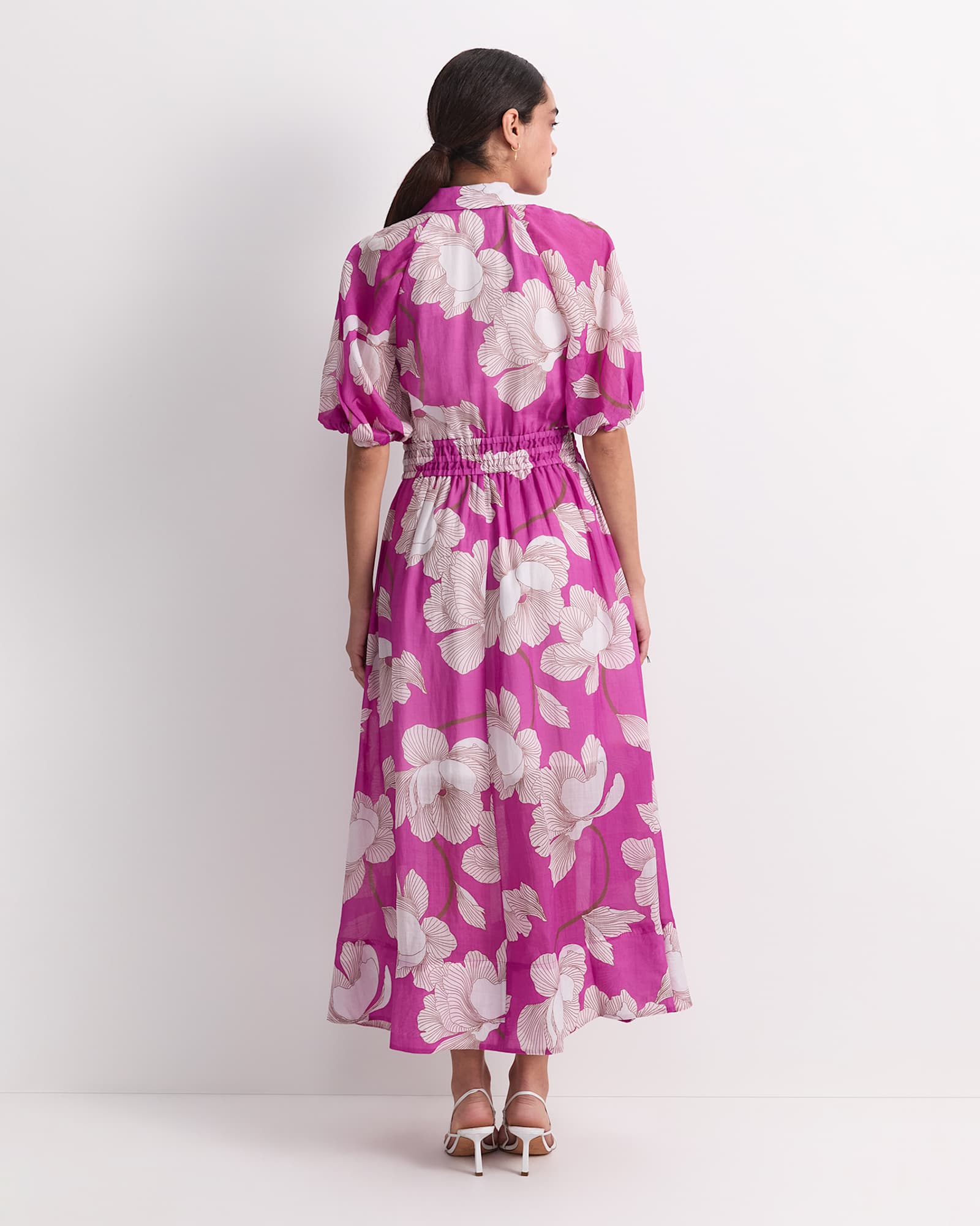 Manon Midi Dress in PINK MULTI