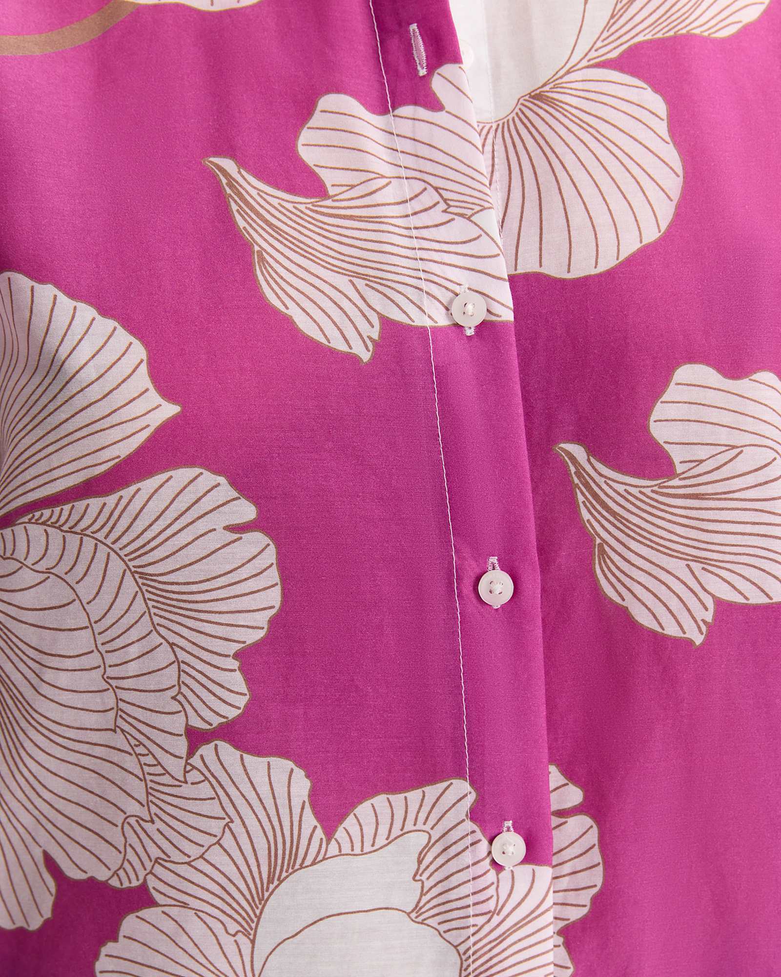Manon Cotton Silk Shirt in PINK MULTI