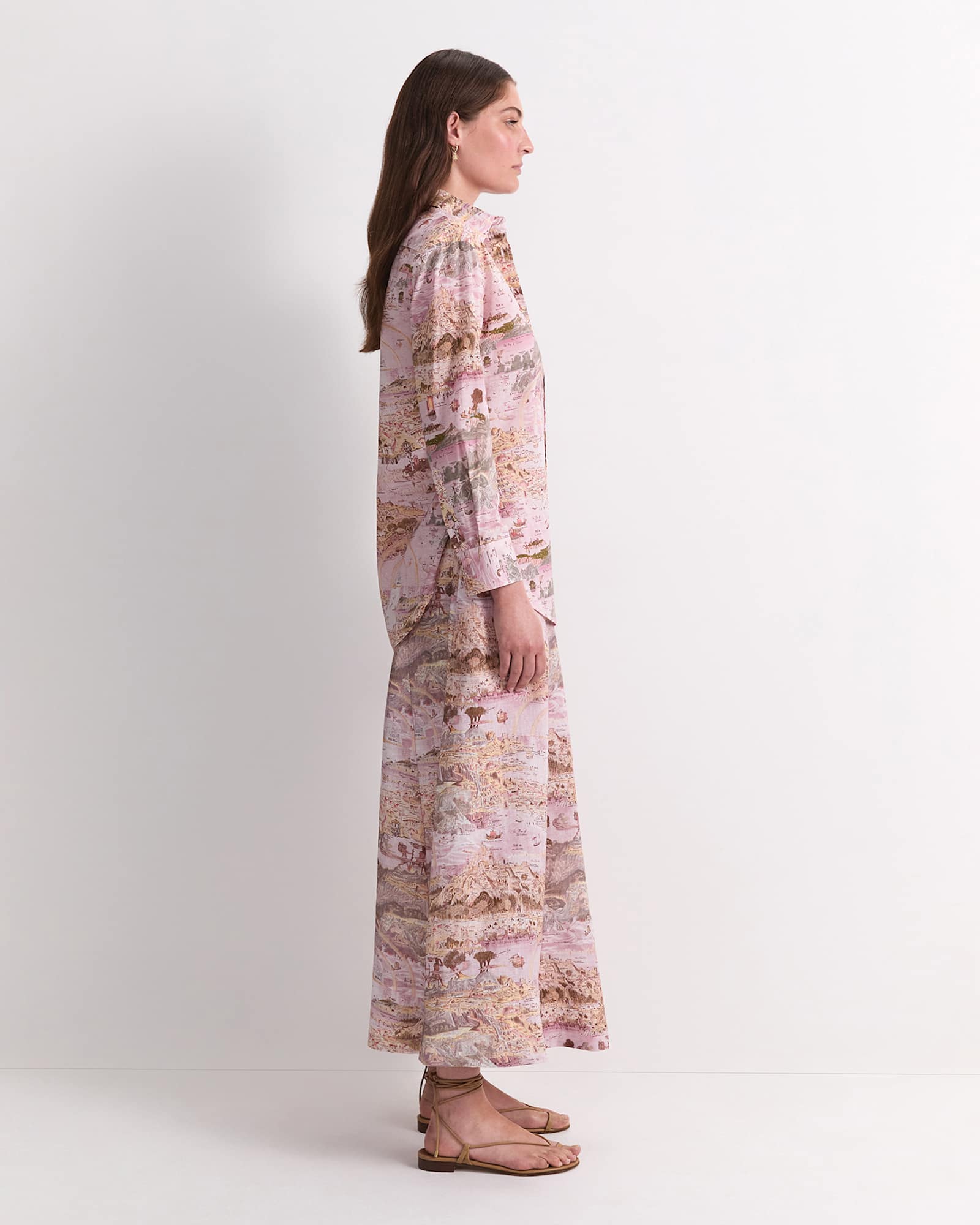 Story Map Liberty Shirt in PINK MULTI