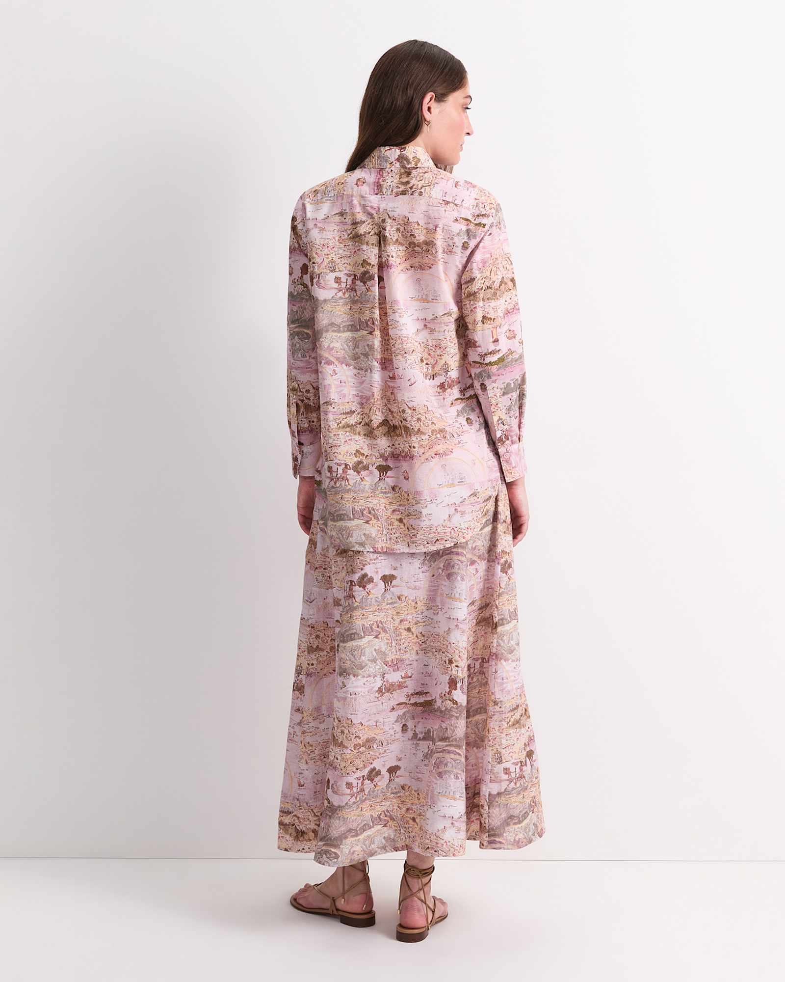 Story Map Liberty Shirt in PINK MULTI
