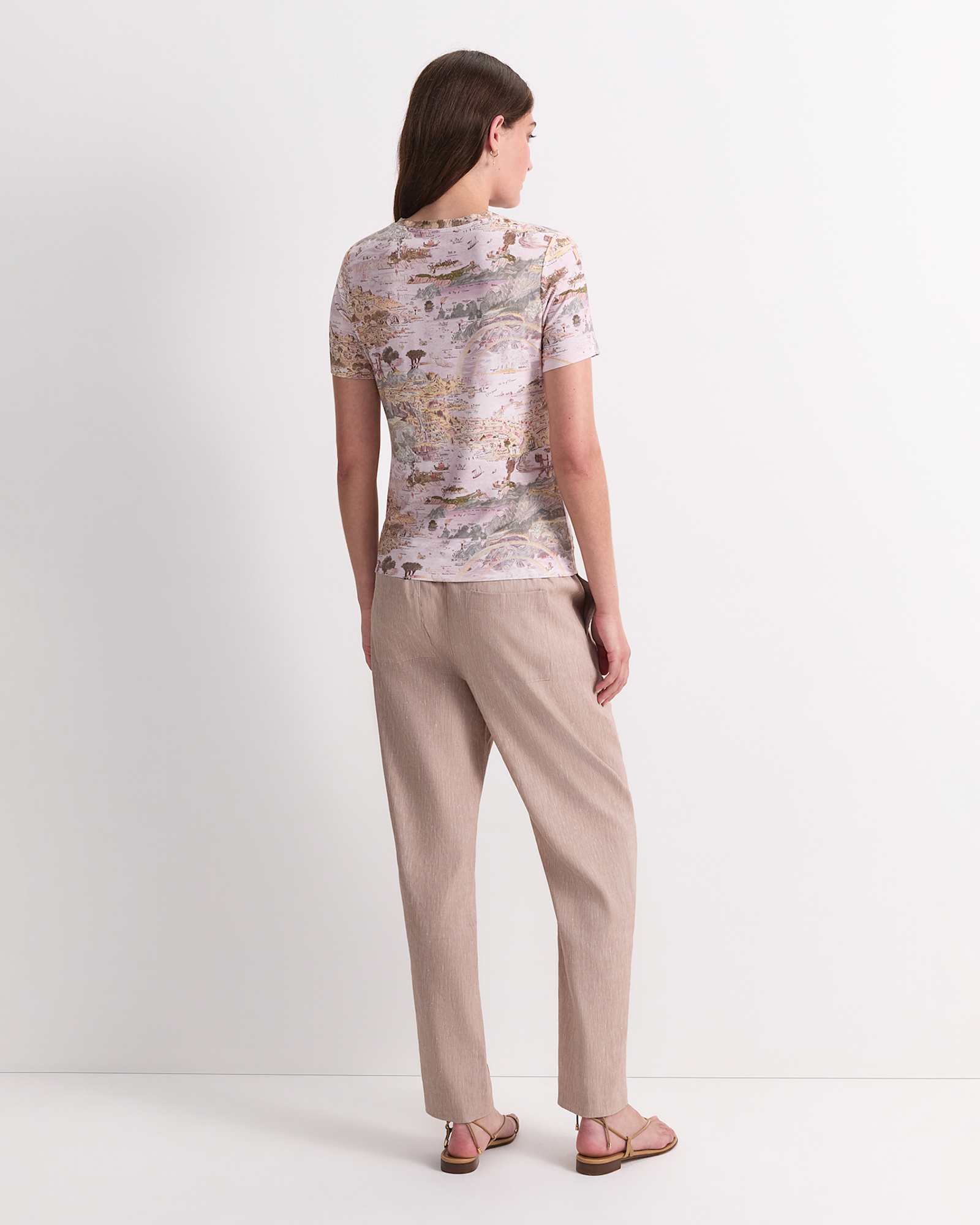 Story Map Liberty Tee in PINK MULTI