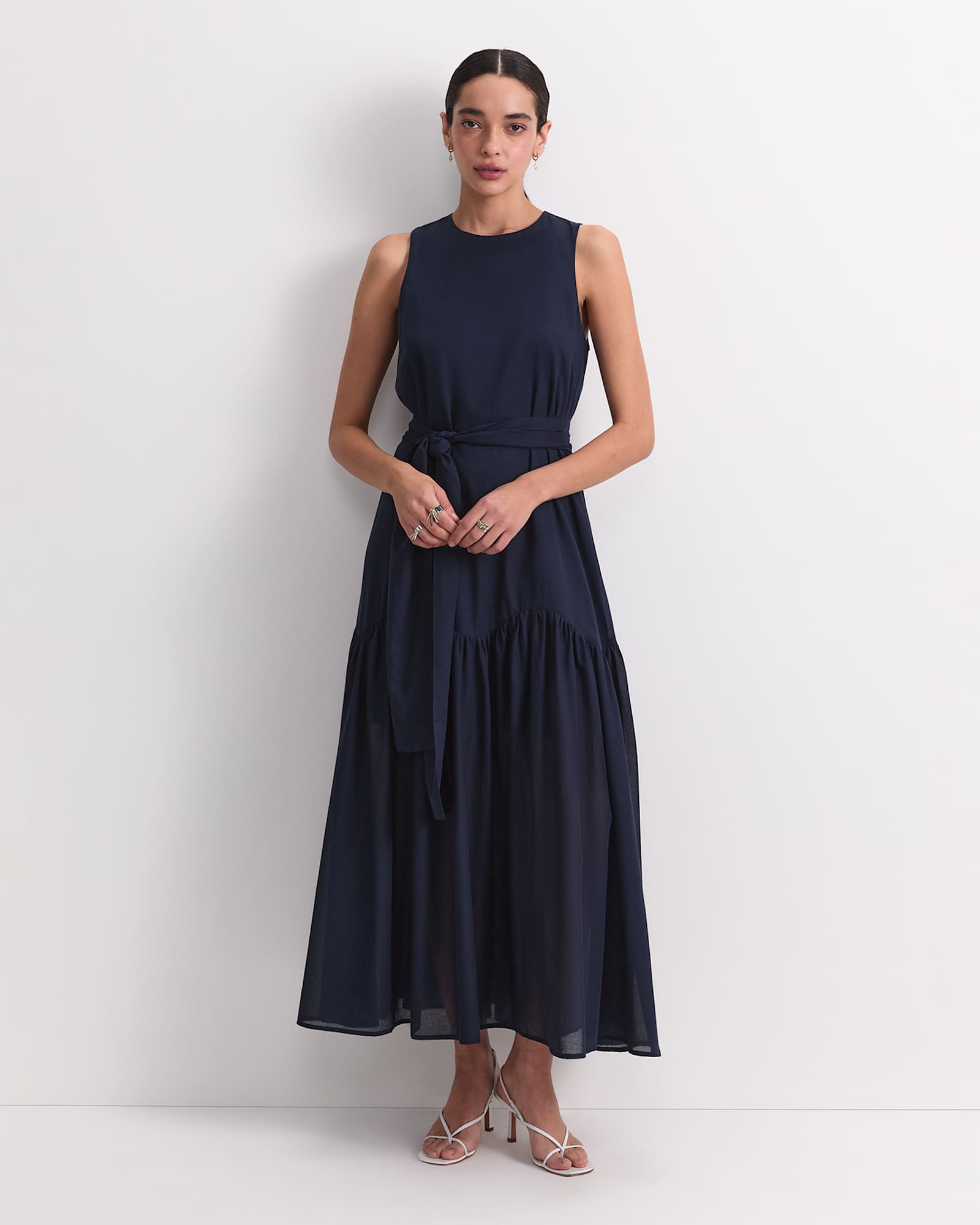 Vivian Maxi Dress in NAVY