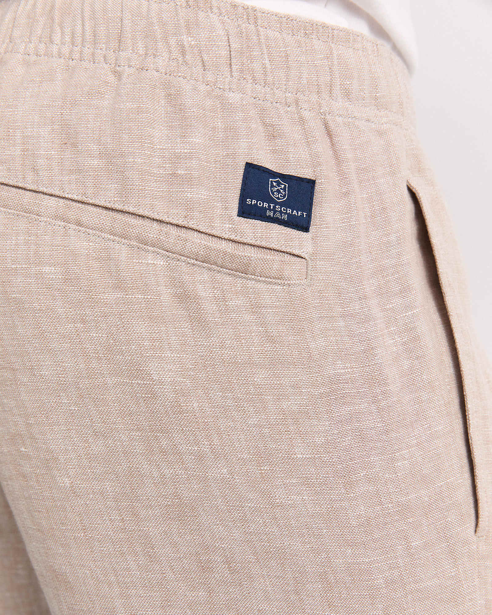 Caffery Yarn-Dyed Linen Pant in CAPPUCCINO