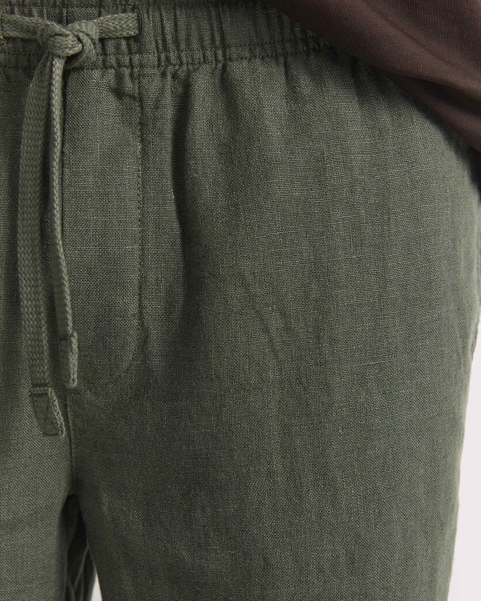 Caffery Yarn-Dyed Linen Pant in KHAKI