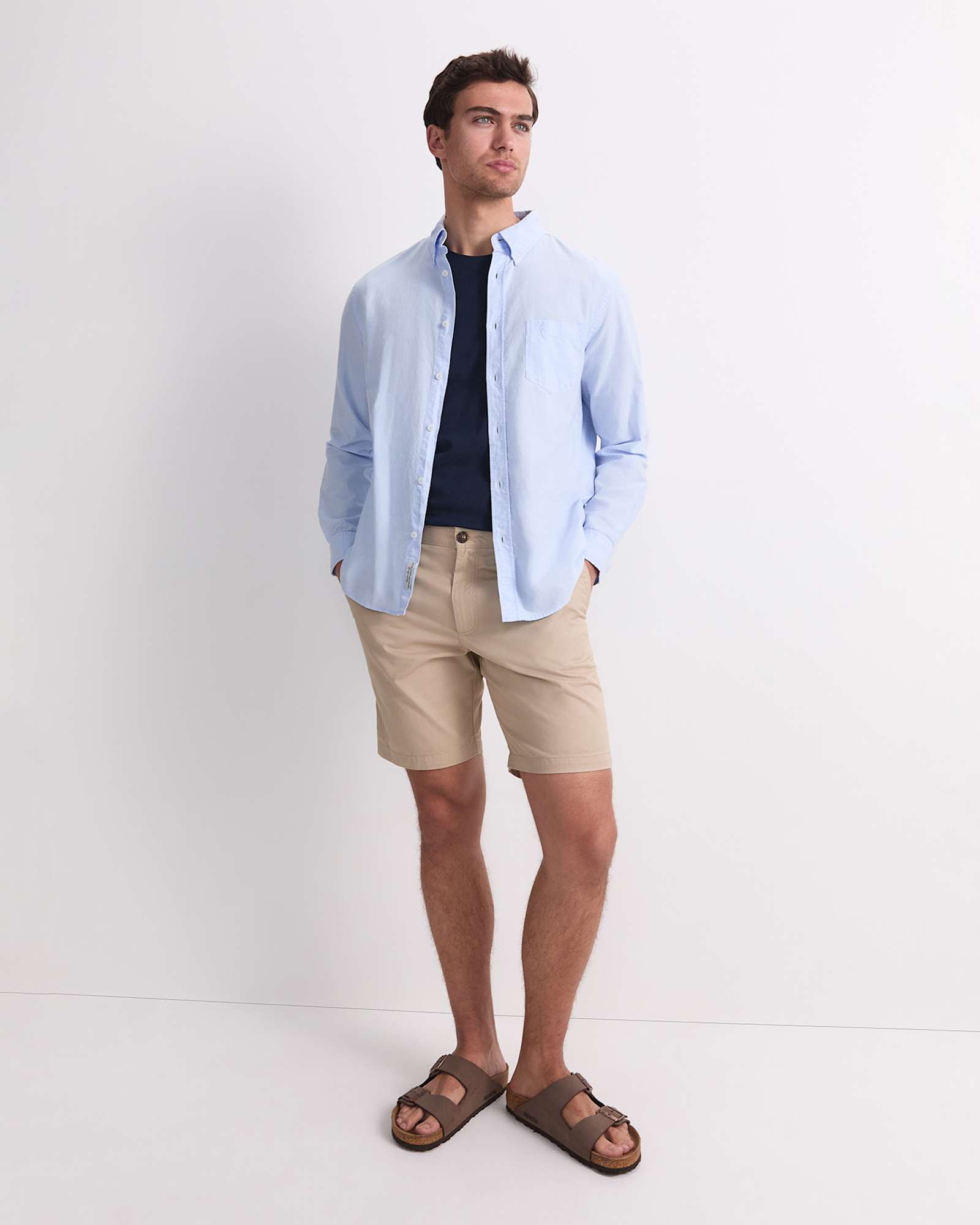 Oxford Long Sleeve Shirt in LIGHT BLUE
