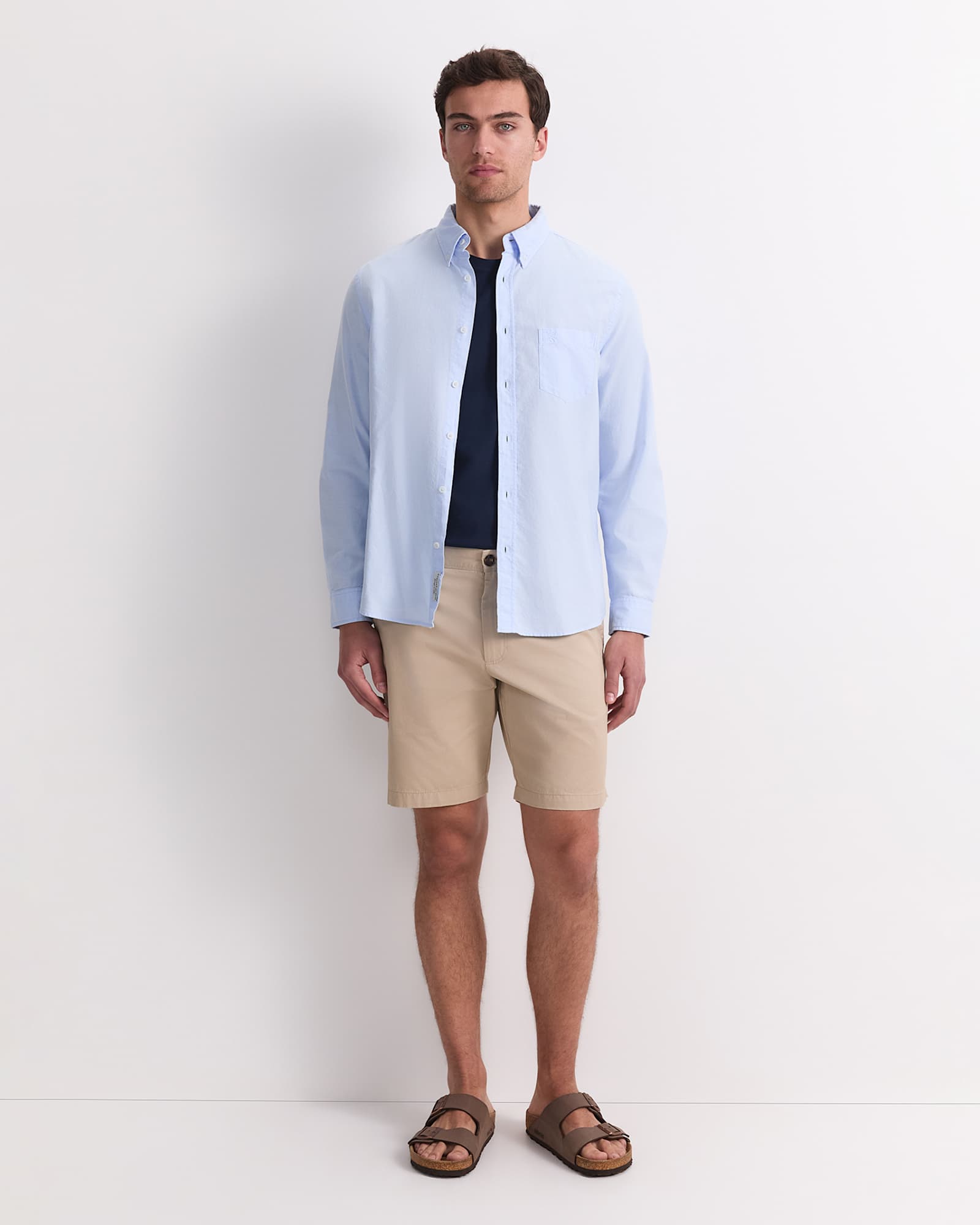Oxford Long Sleeve Shirt in LIGHT BLUE