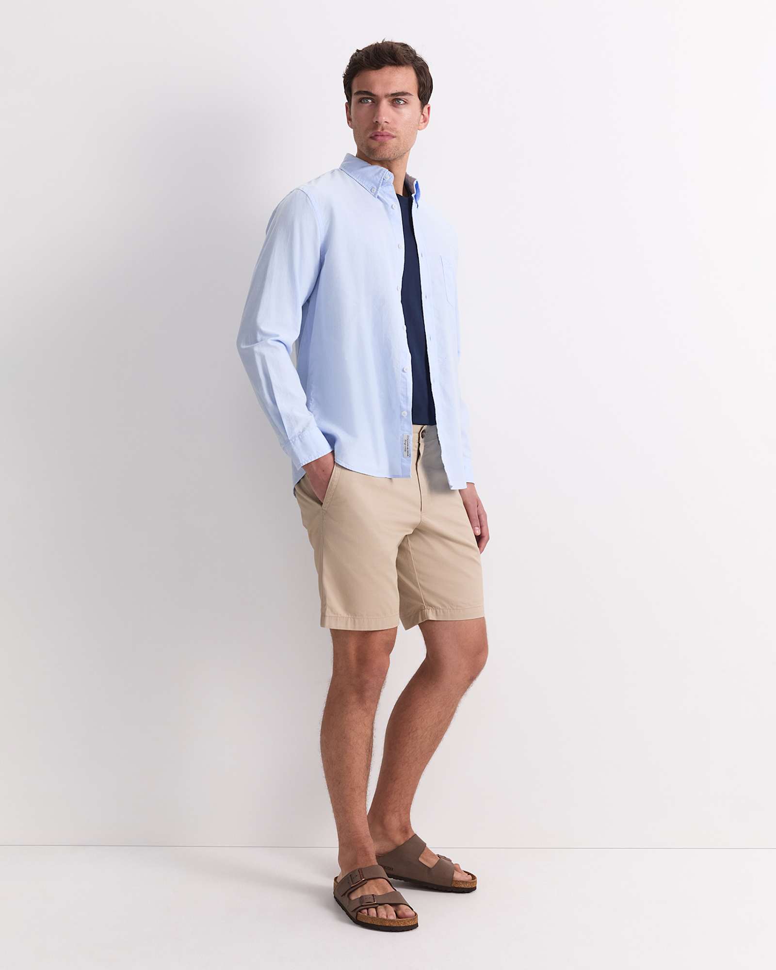 Oxford Long Sleeve Shirt in LIGHT BLUE