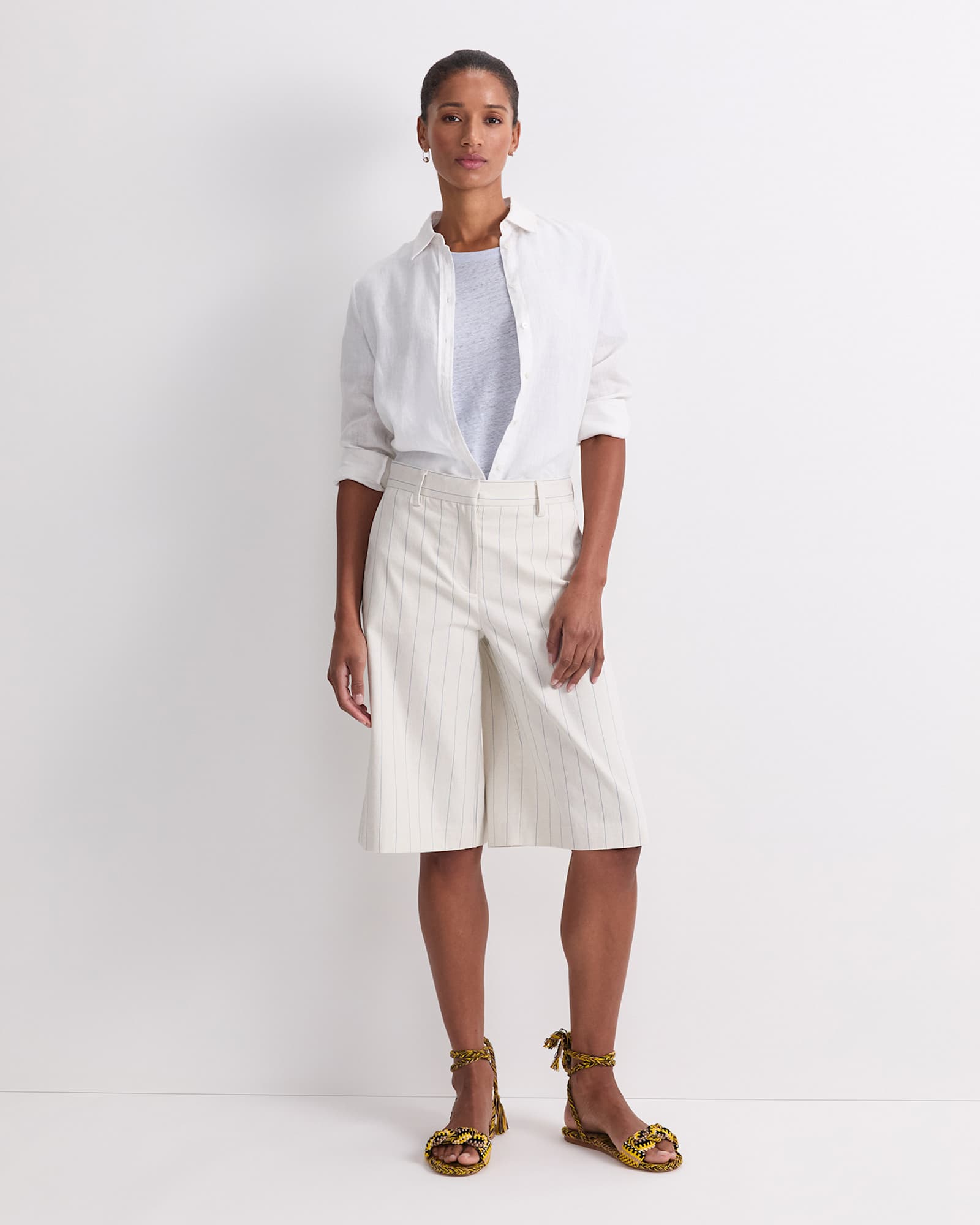 Priya Pinstripe Short in MULTI