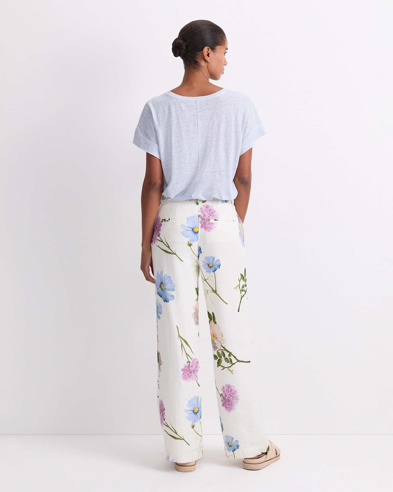 Garden Scatter Liberty Pant in WHITE MULTI