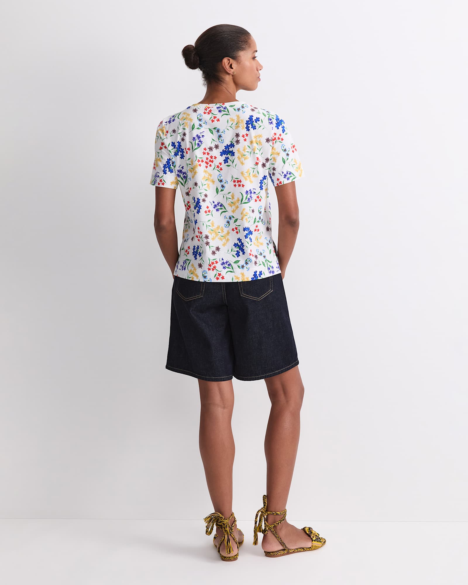 Joy Mercerised Cotton Tee in MULTI