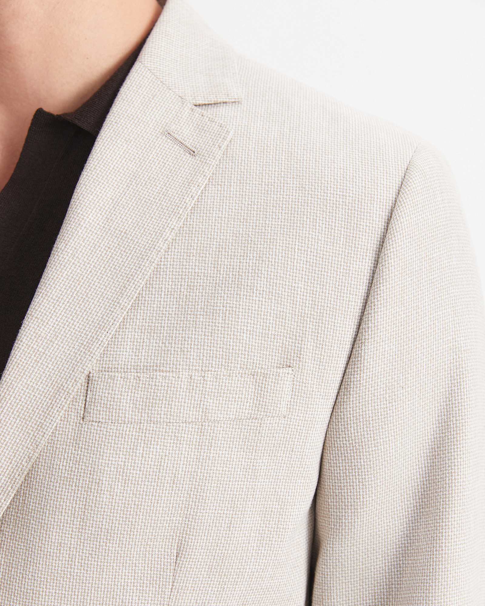 Jeffrey Linen Blend Suit Jacket in NATURAL
