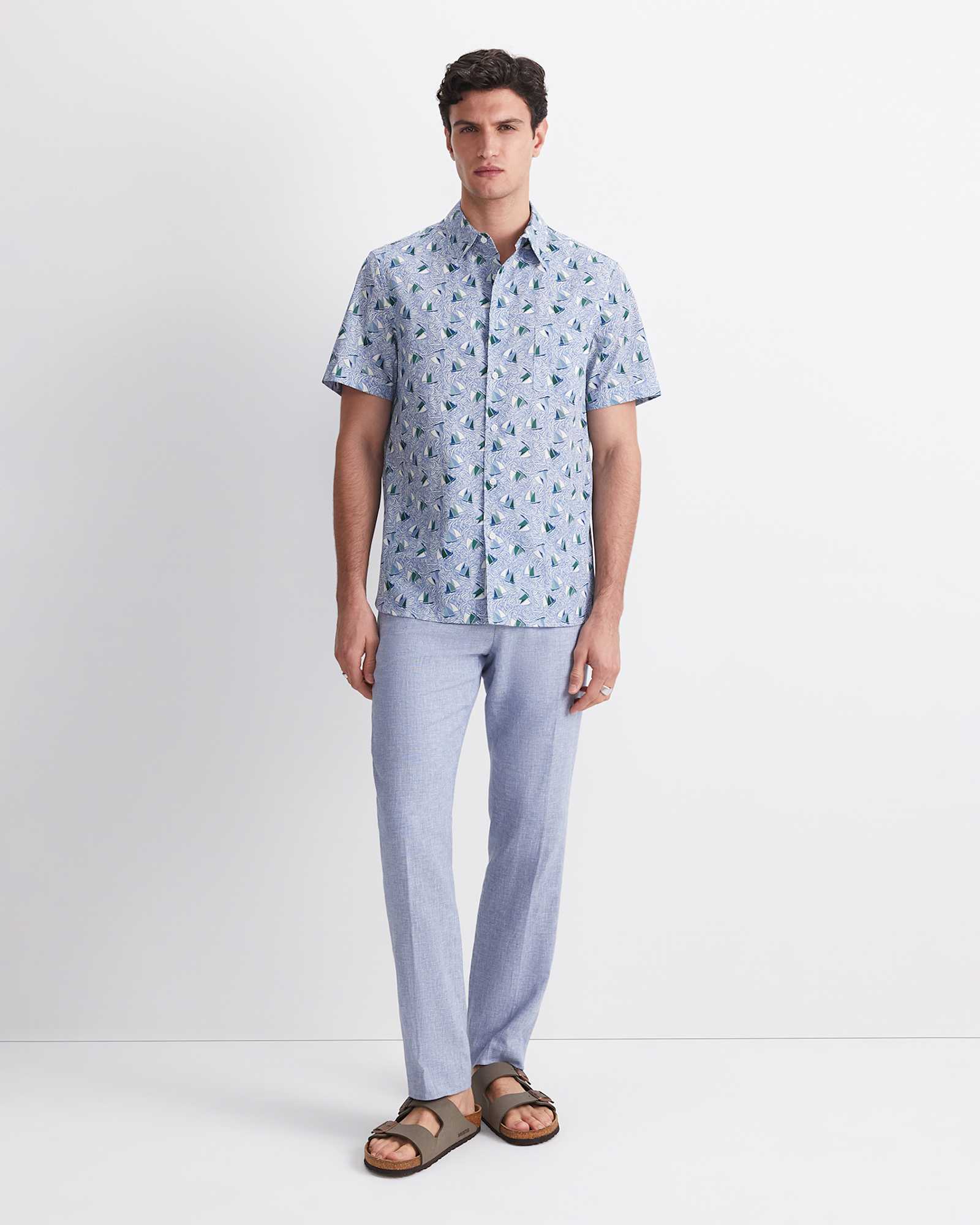 Sail Liberty Print Shirt in BLUE MULTI