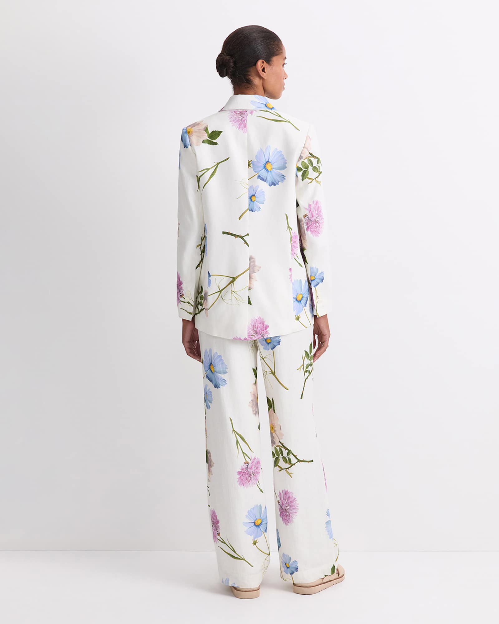 Garden Scatter Liberty Jacket in WHITE MULTI