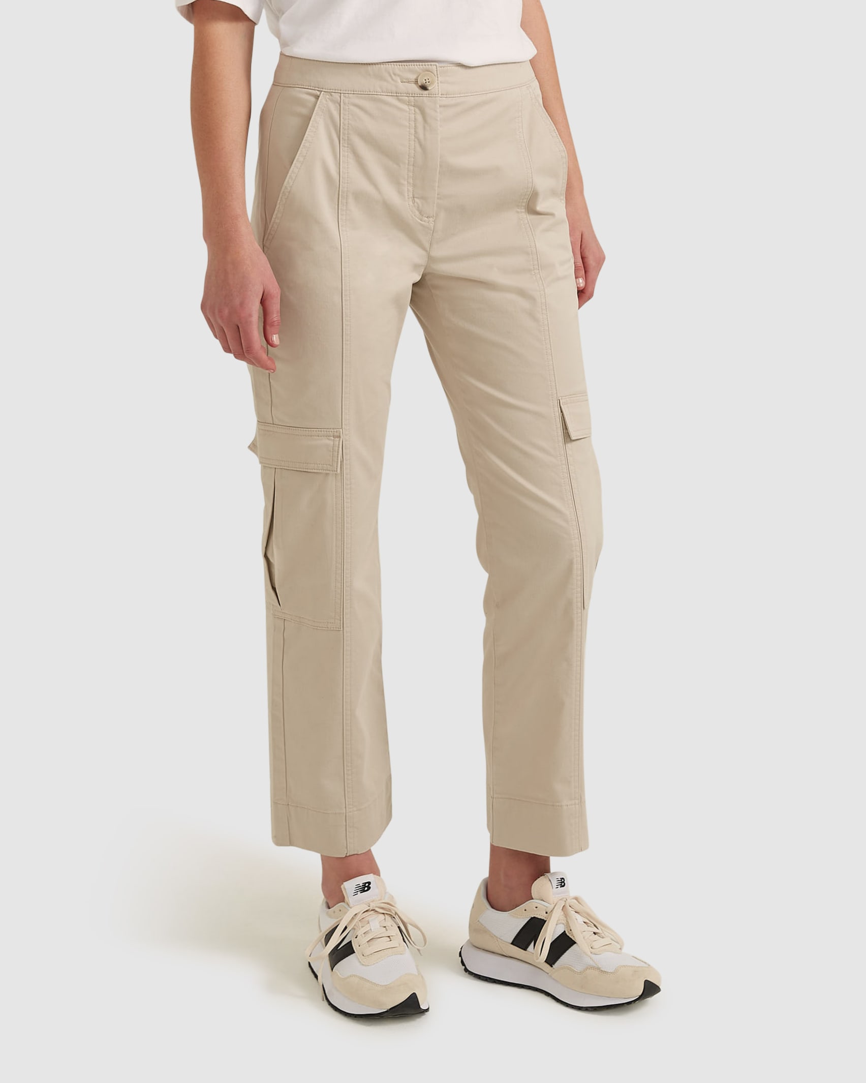 Leah Cargo Pant in STONE