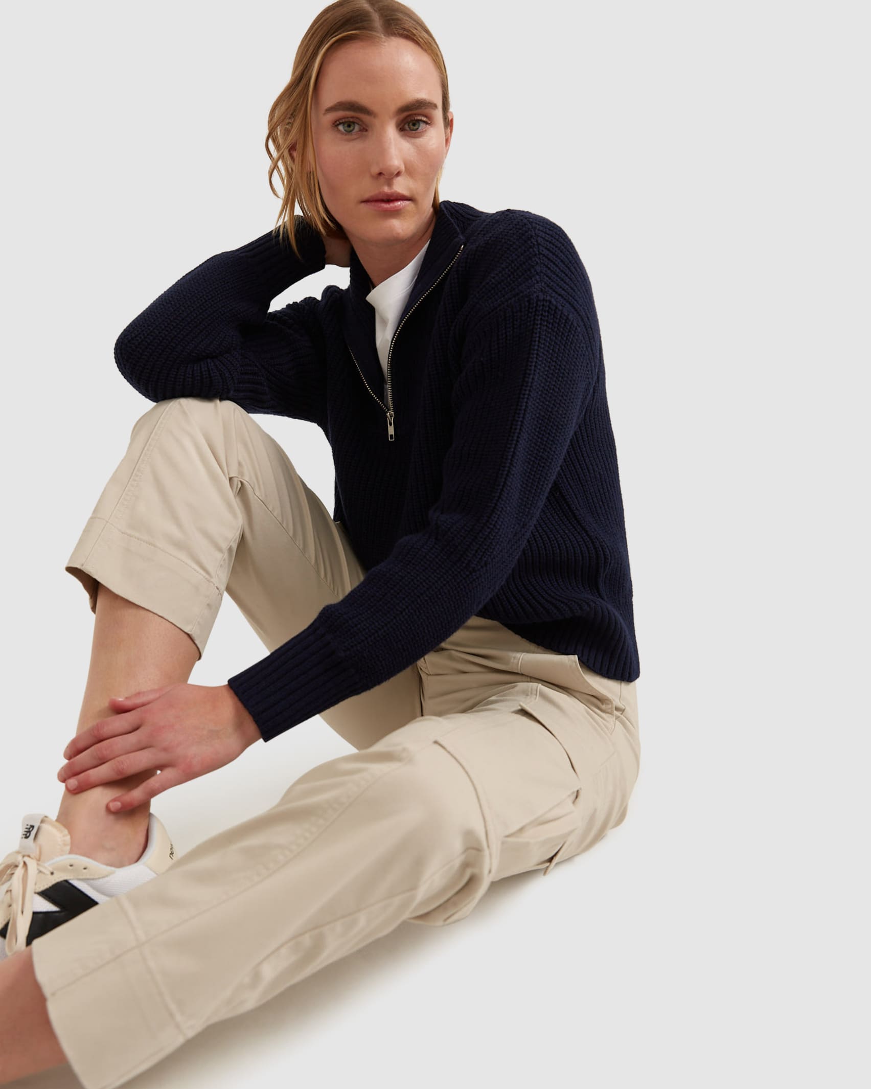 Leah Cargo Pant in STONE