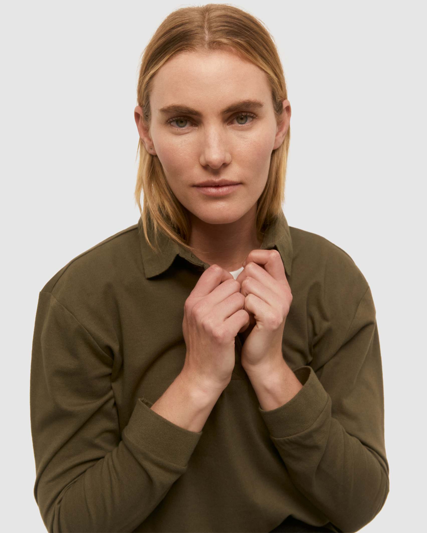 Hanna Polo Top in KHAKI