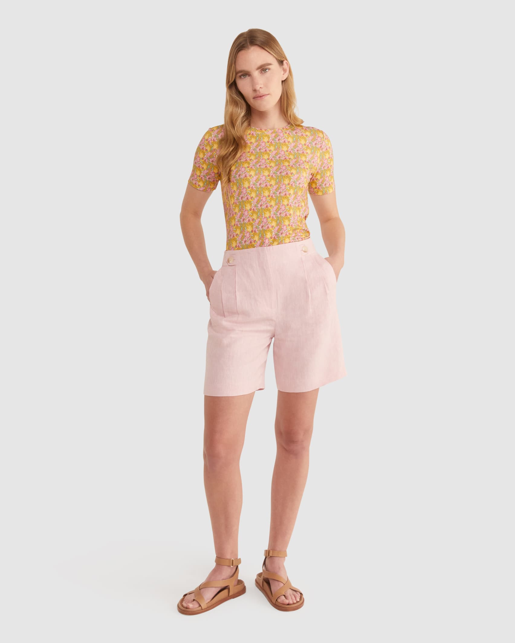 Clementina Liberty Tee in PINK MULTI