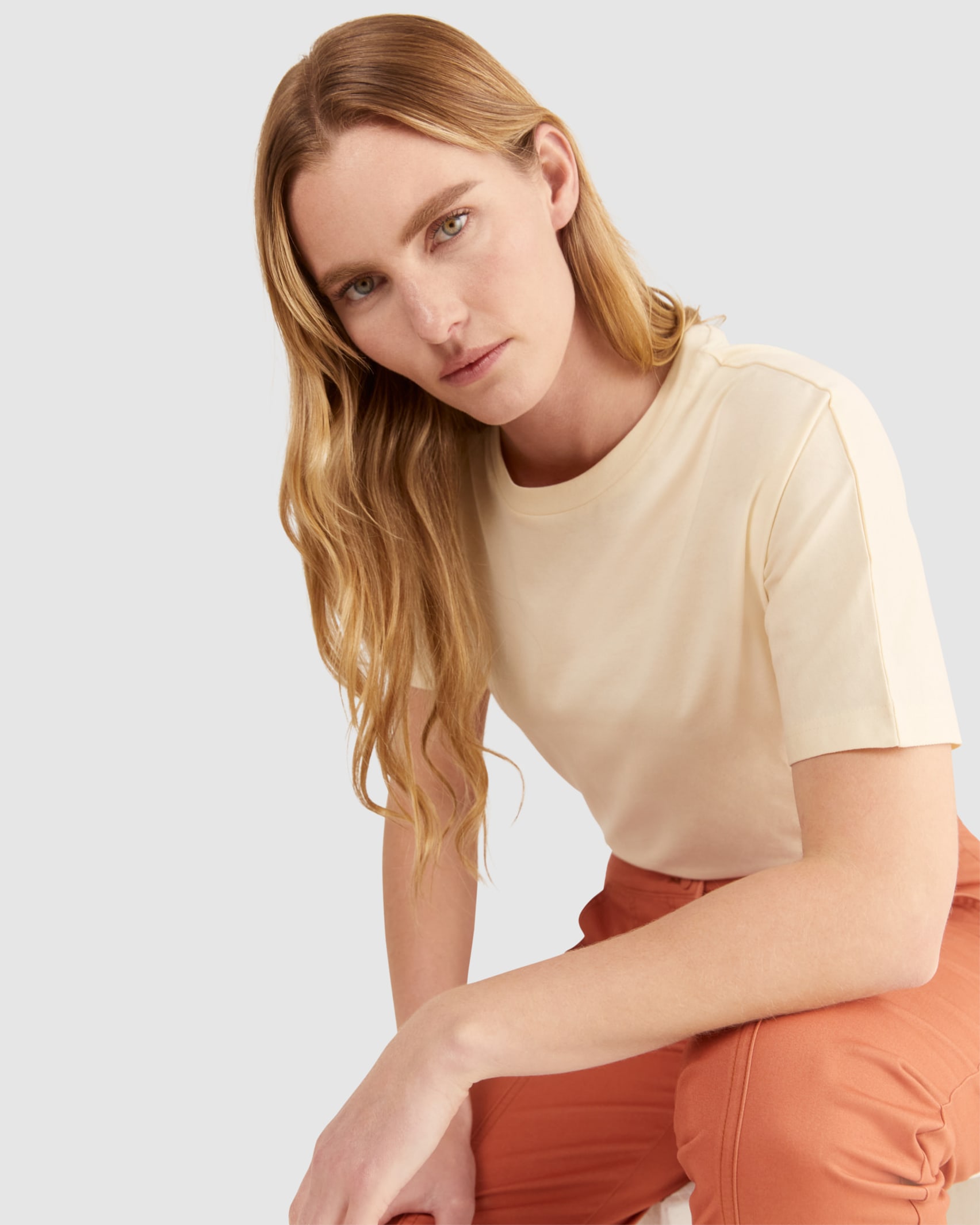 Chantelle Organic Cotton Tee in BUTTER