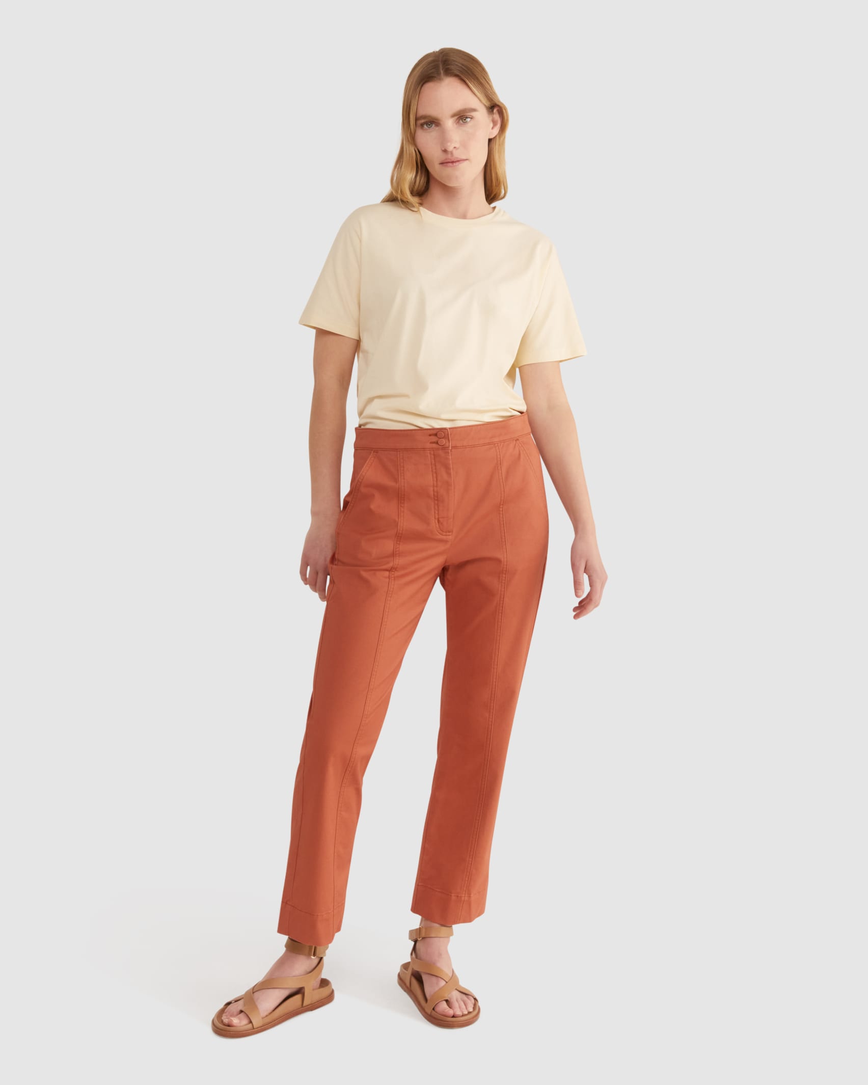 Chantelle Organic Cotton Tee in BUTTER