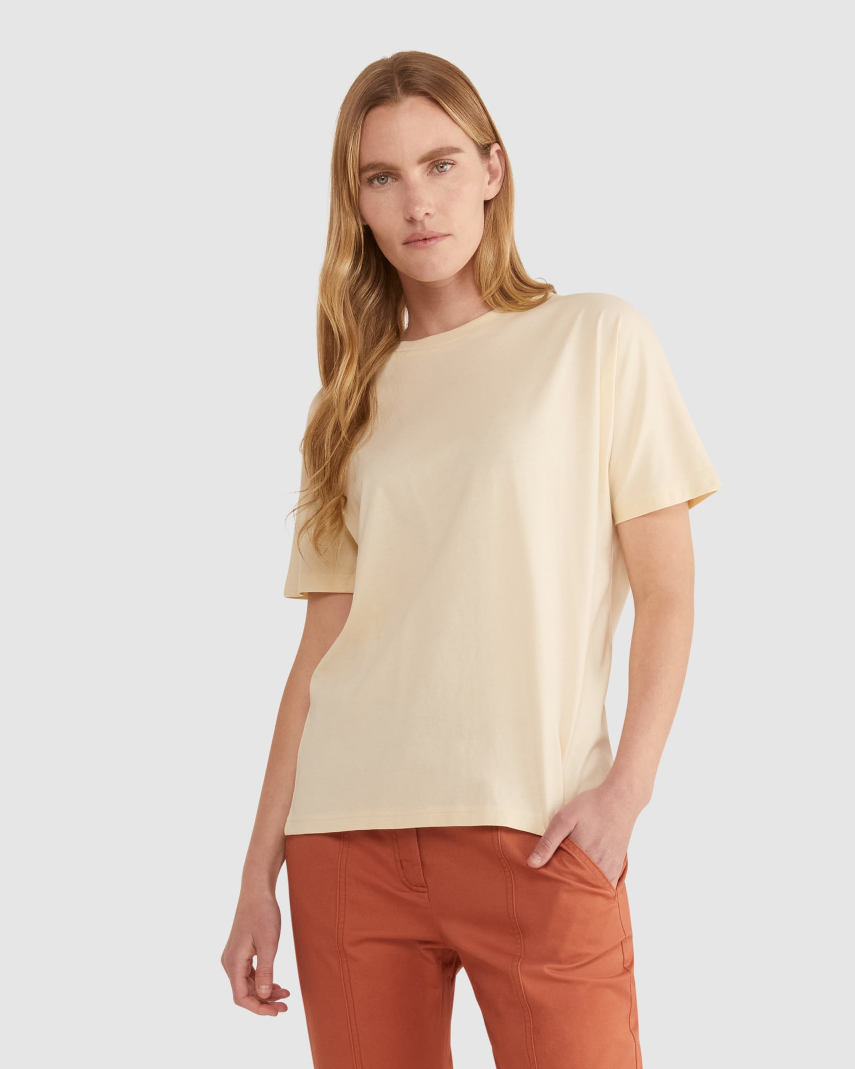 Chantelle Organic Cotton Tee in BUTTER