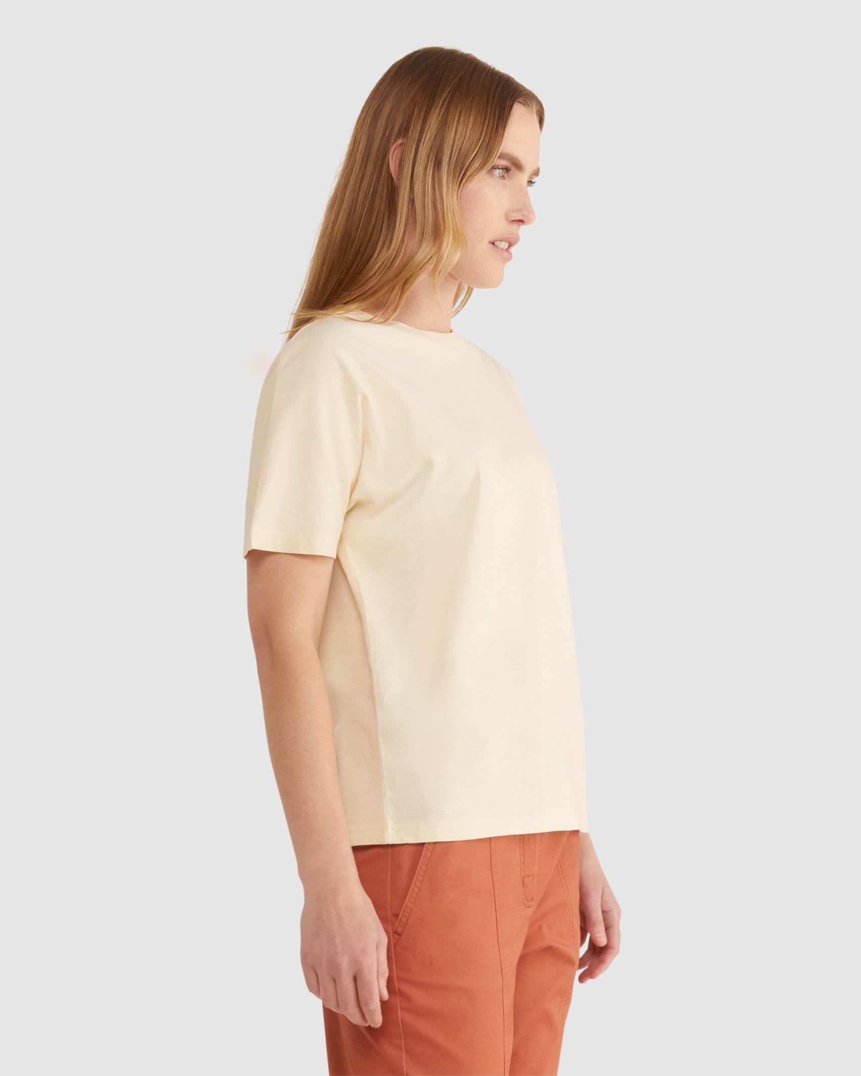 Chantelle Organic Cotton Tee in BUTTER