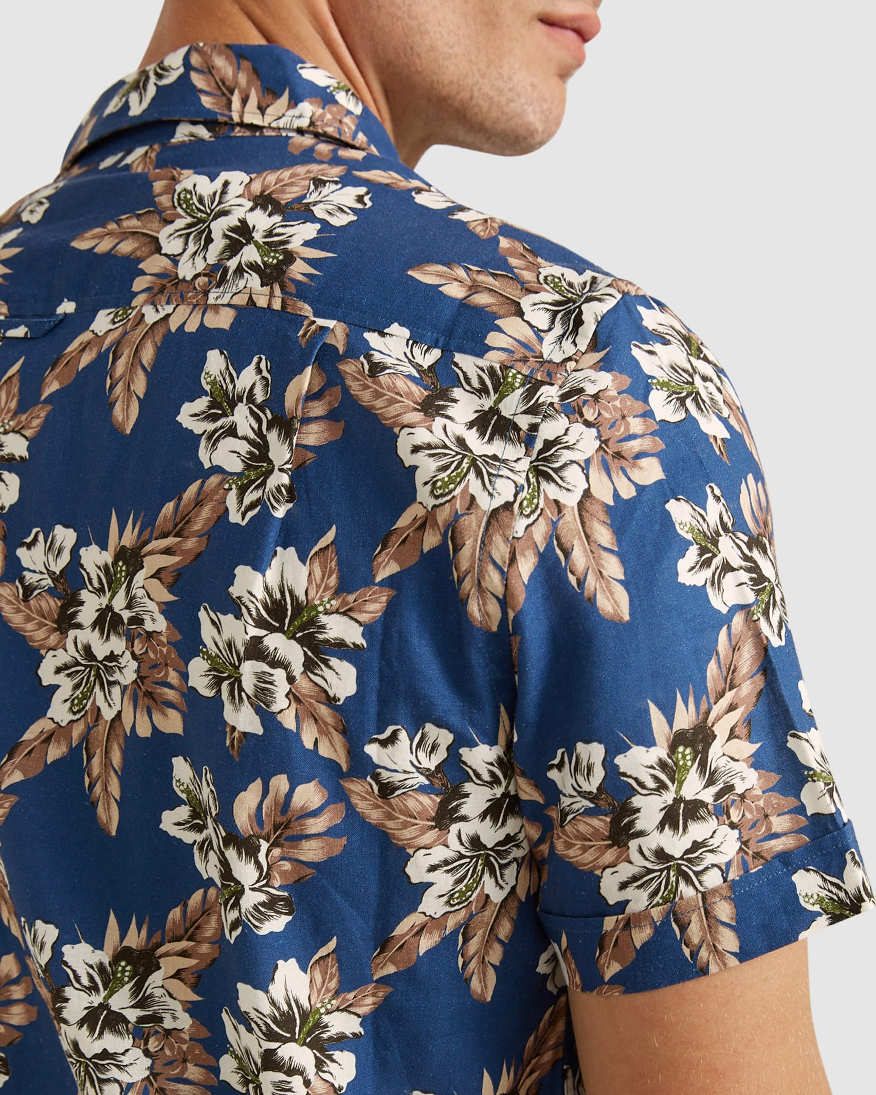 Wright Short Sleeve Regular Shirt in BLUE MULTI