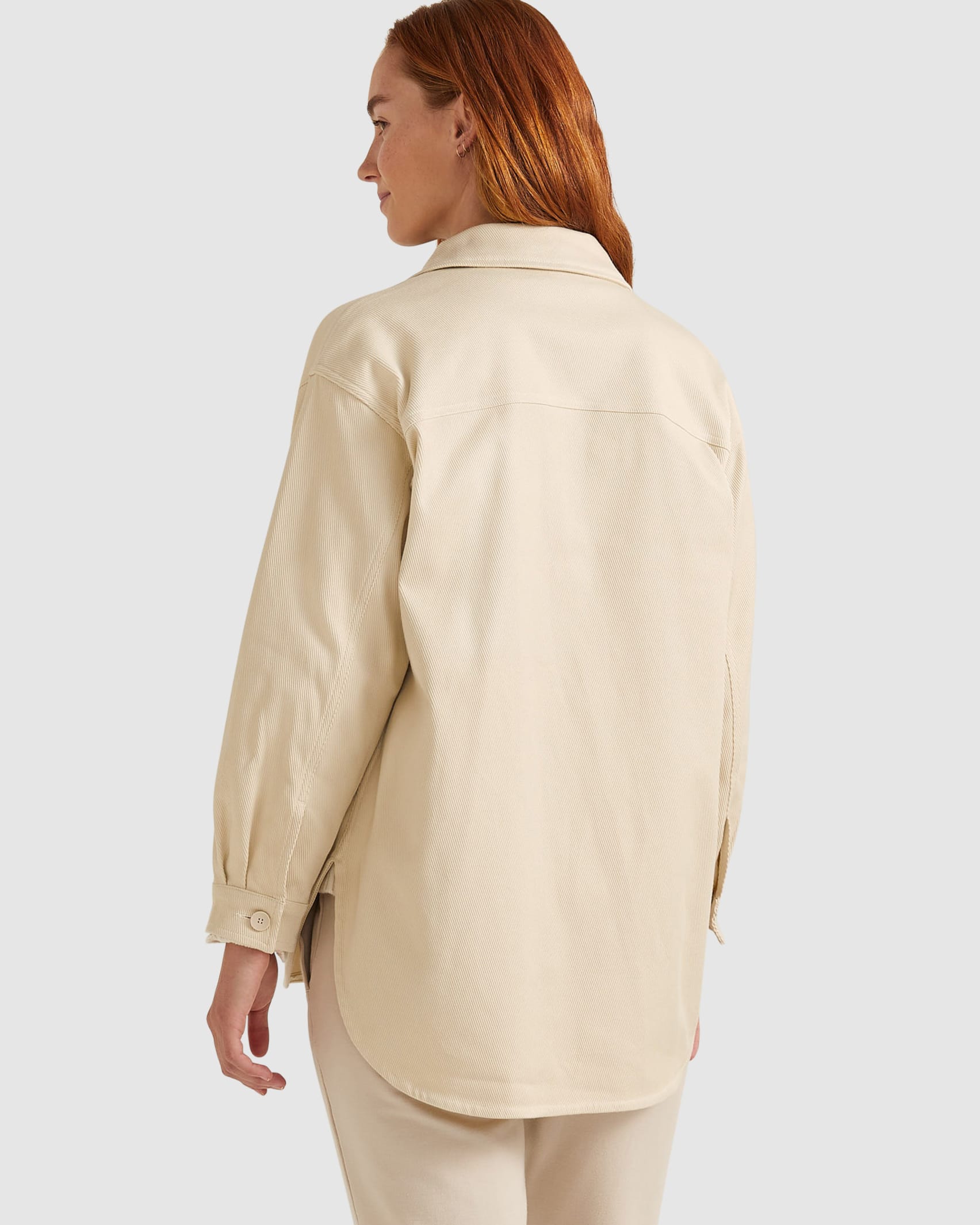 Allyson Overshirt Jacket in BEIGE