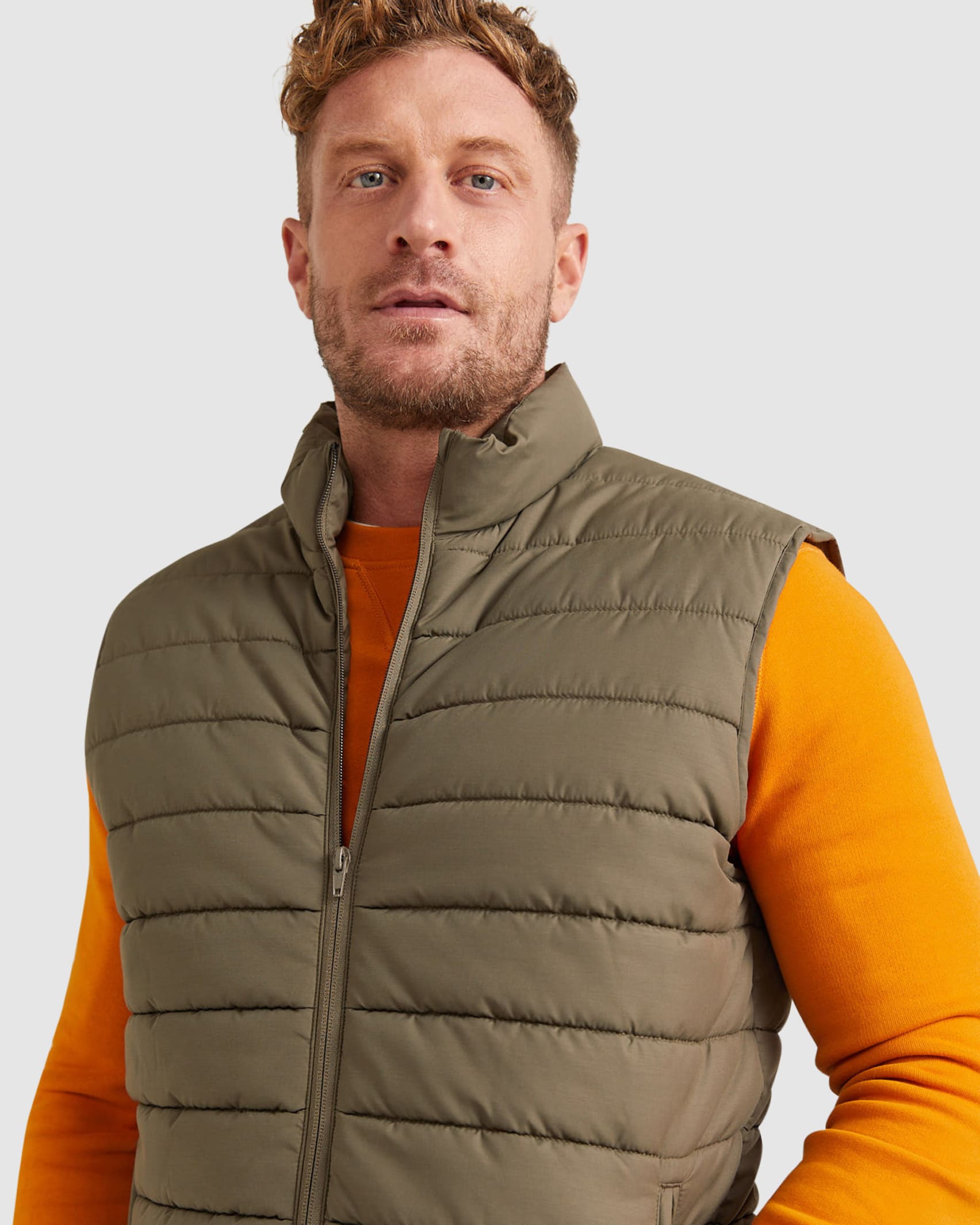 Roberts Quilted Vest in GREEN