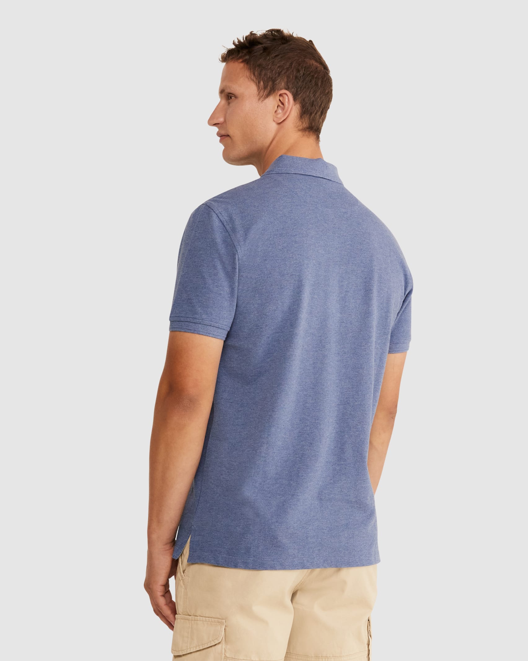 Pique Polo Melange in INK MELANGE