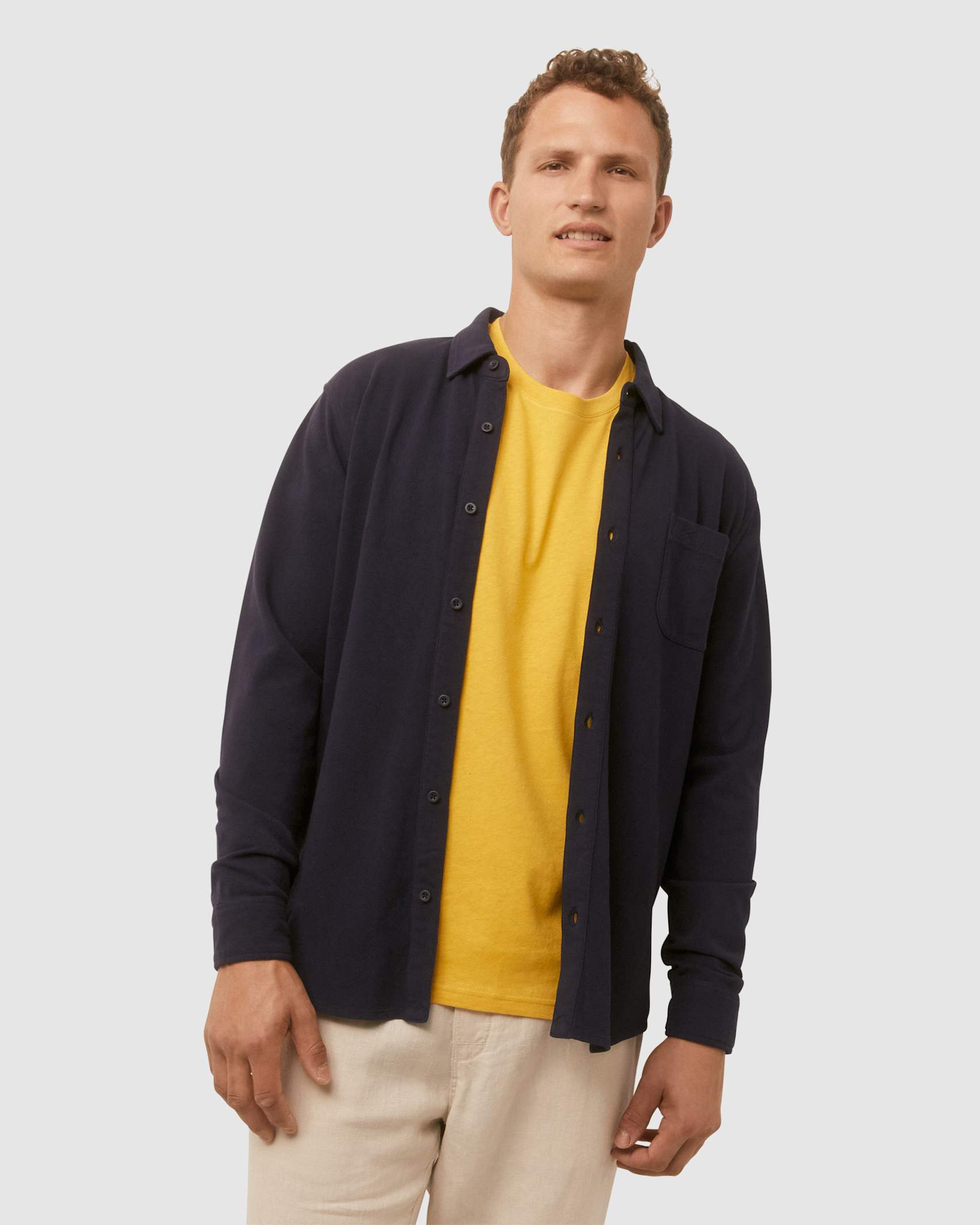 Pique Shirt in NAVY