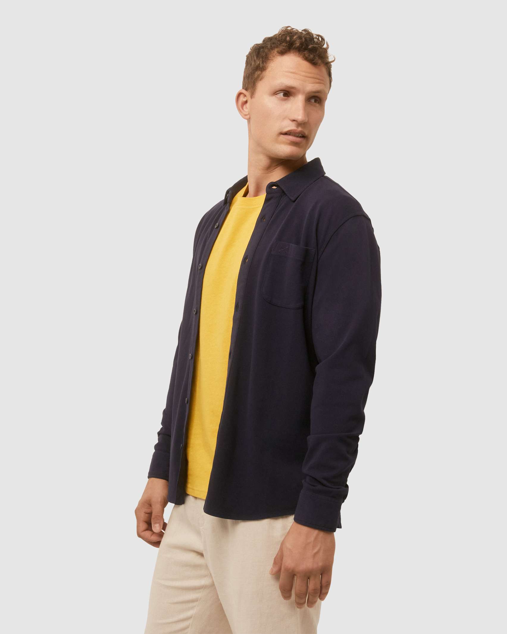 Pique Shirt in NAVY