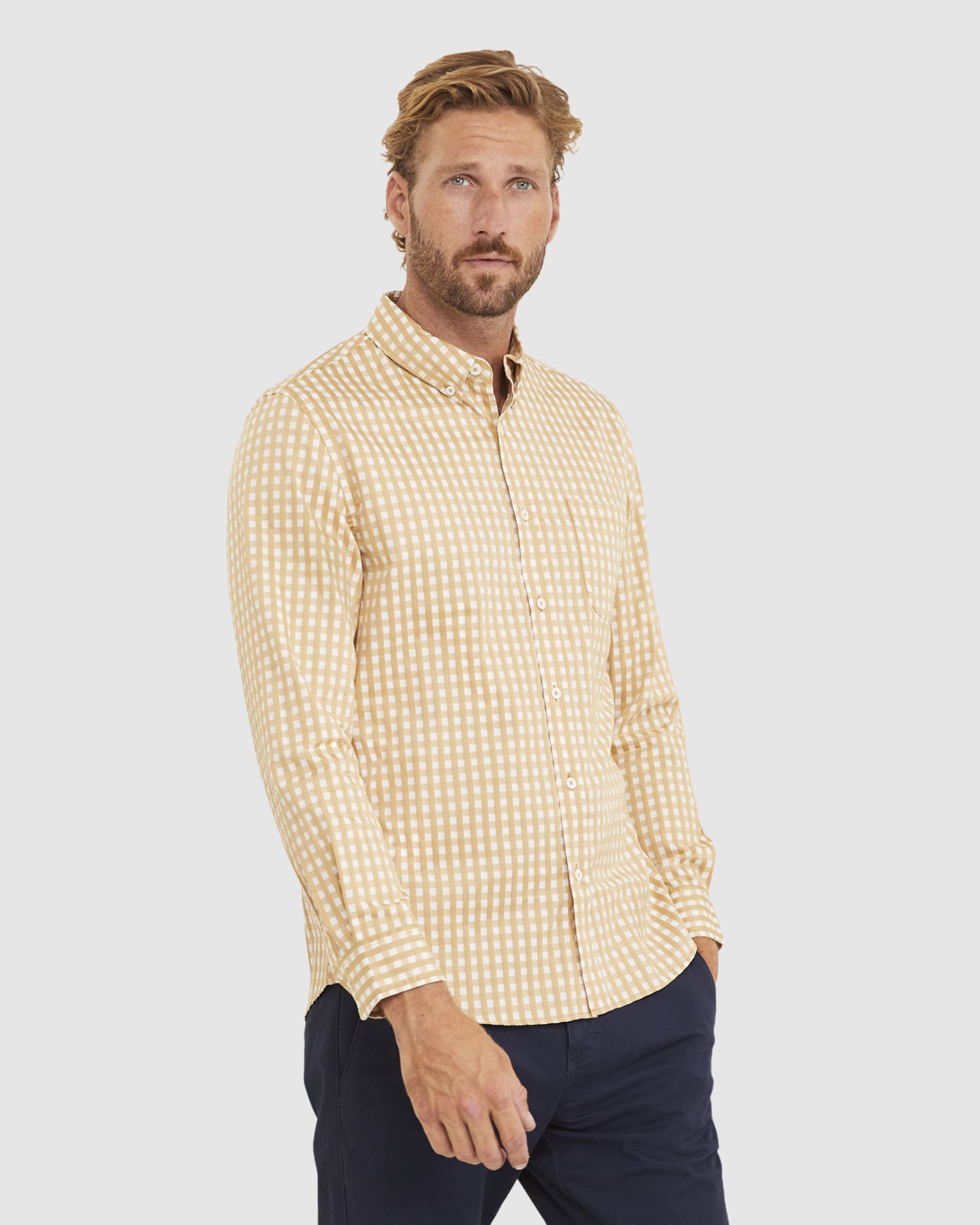 Newcombe Tapered Shirt in LATTE