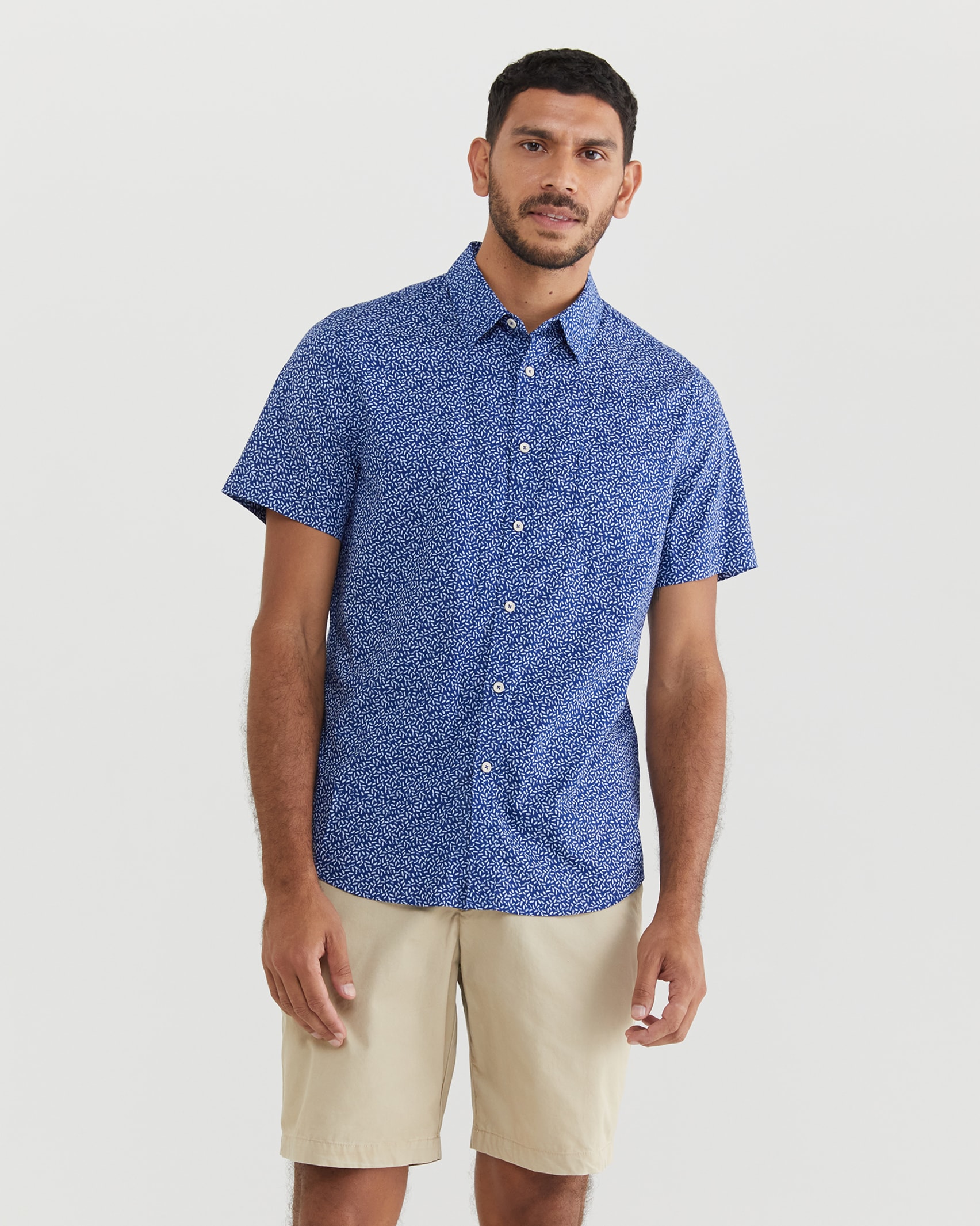 Parsons Short Sleeve Shirt in BLUE INK