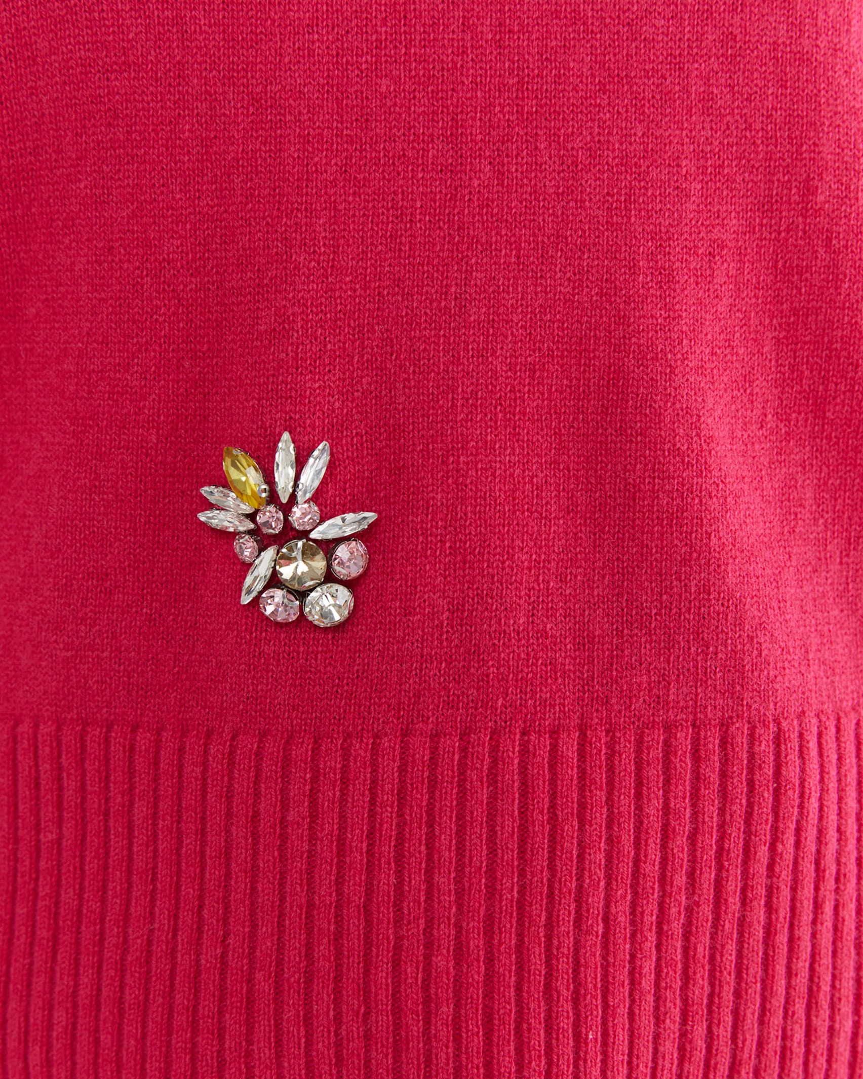 Sunshine Embellished Sweater in BRIGHT PINK