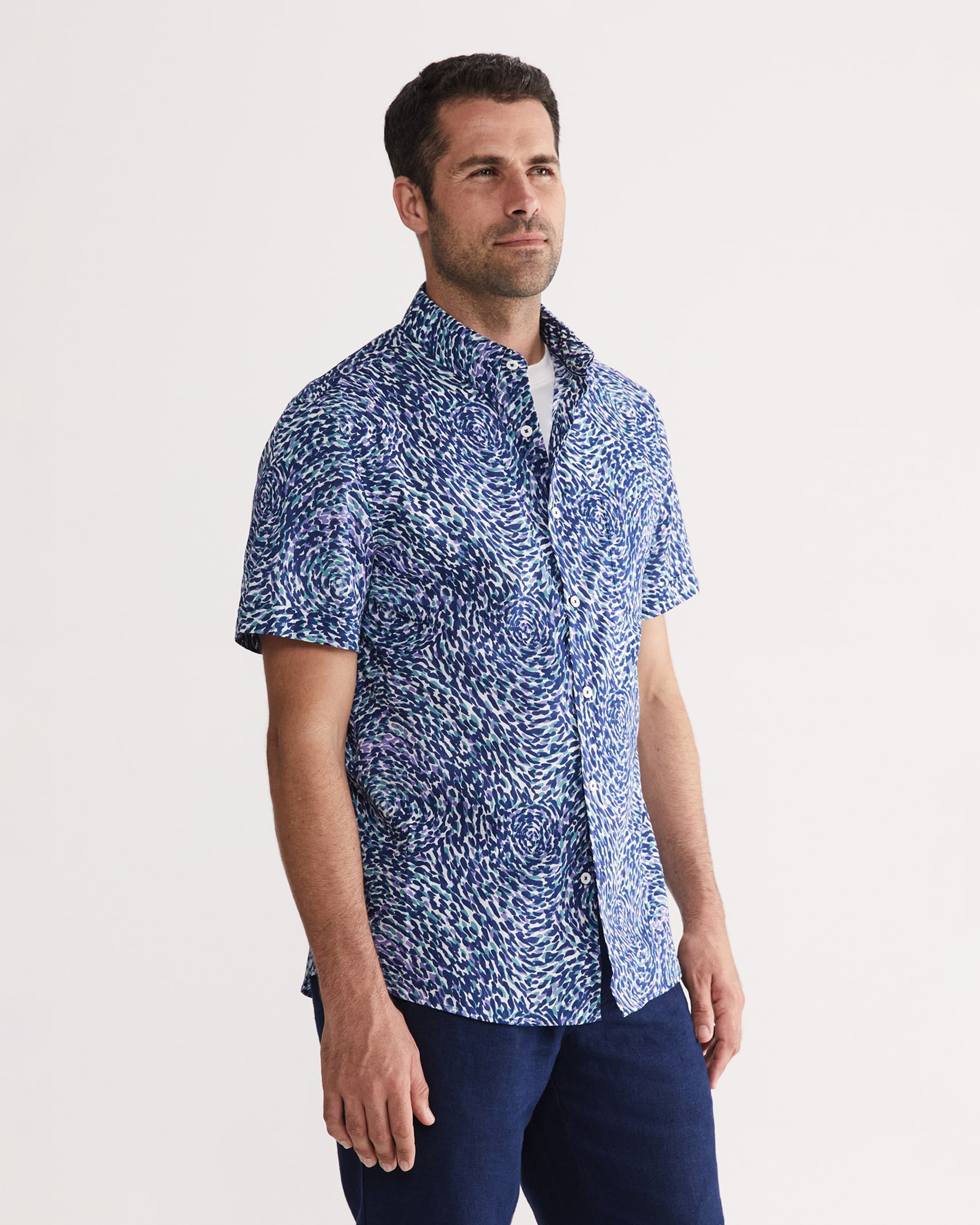 Tolla Liberty Tapered Shirt in TEAL