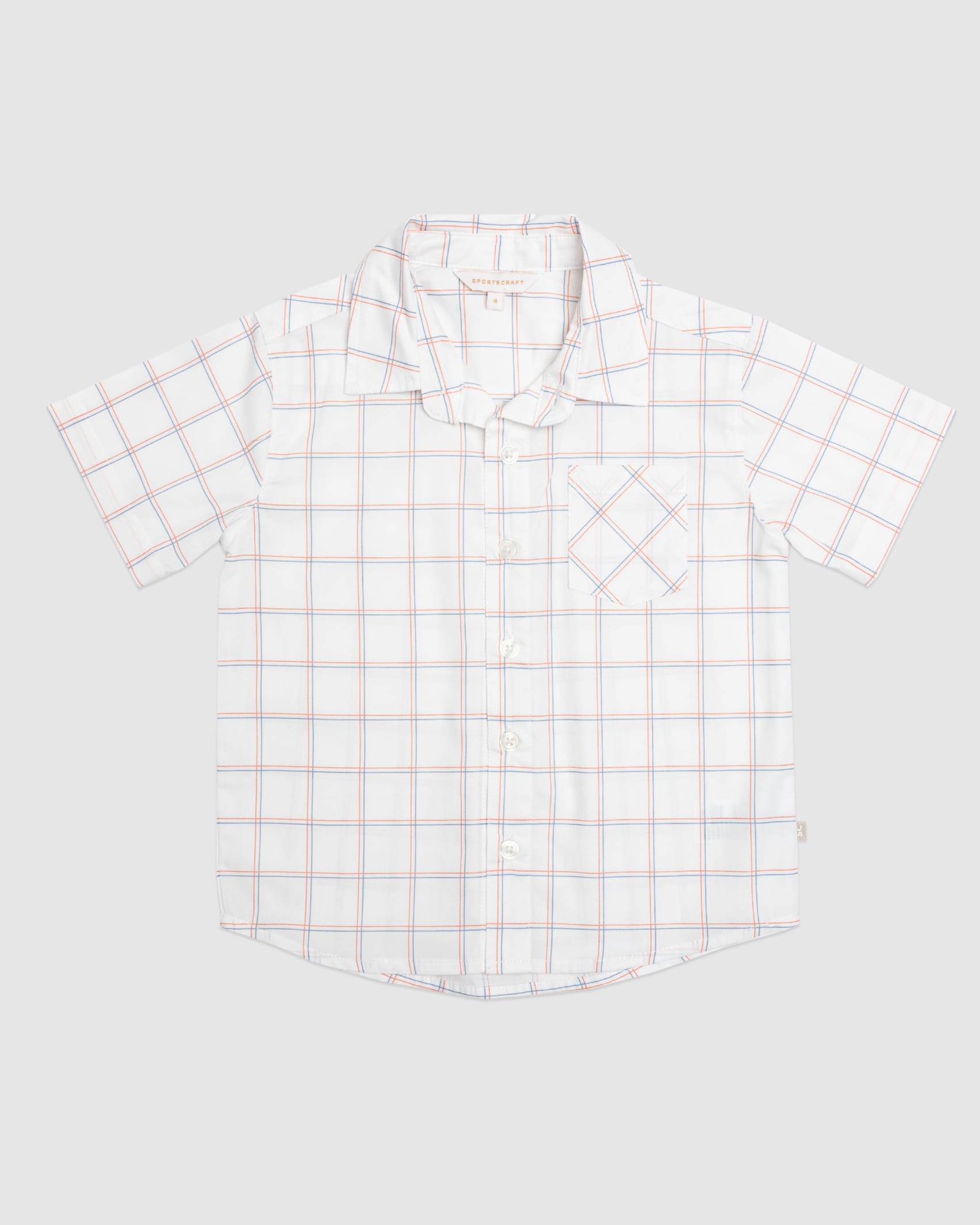 Hudson Checked Cotton Shirt in MULTI
