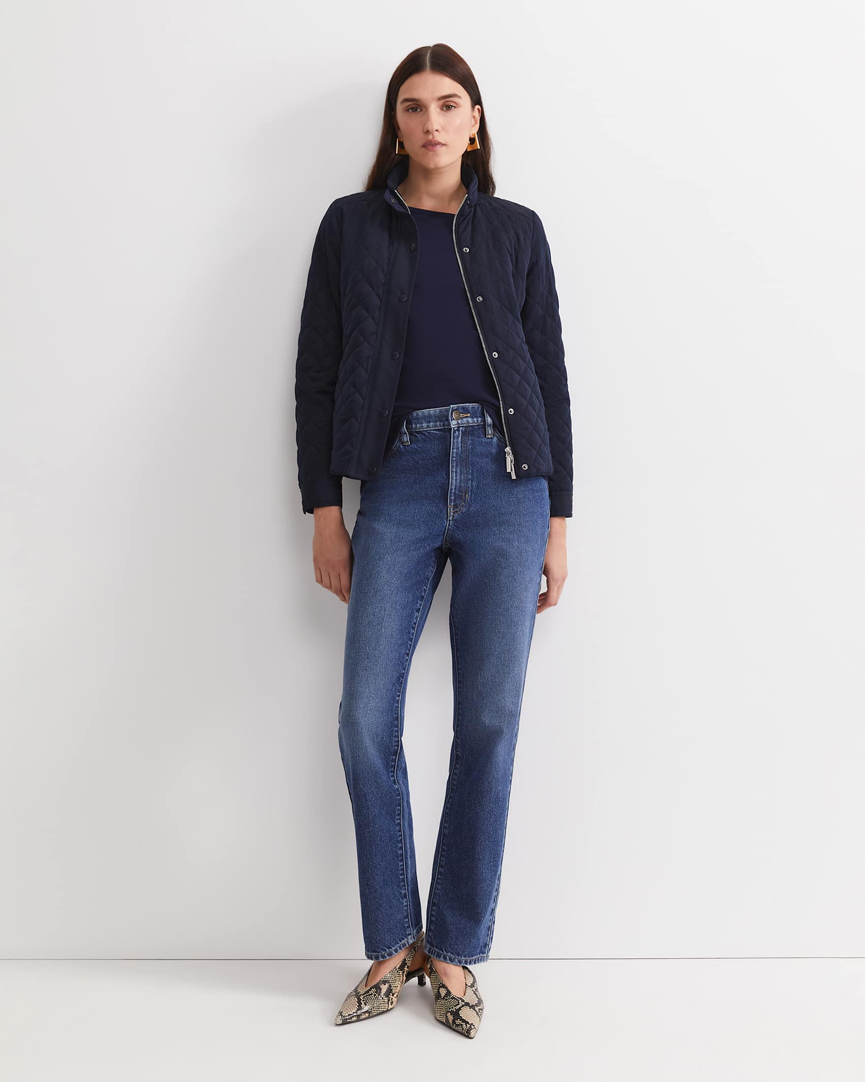 Vera Quilted Jacket Navy Sportscraft