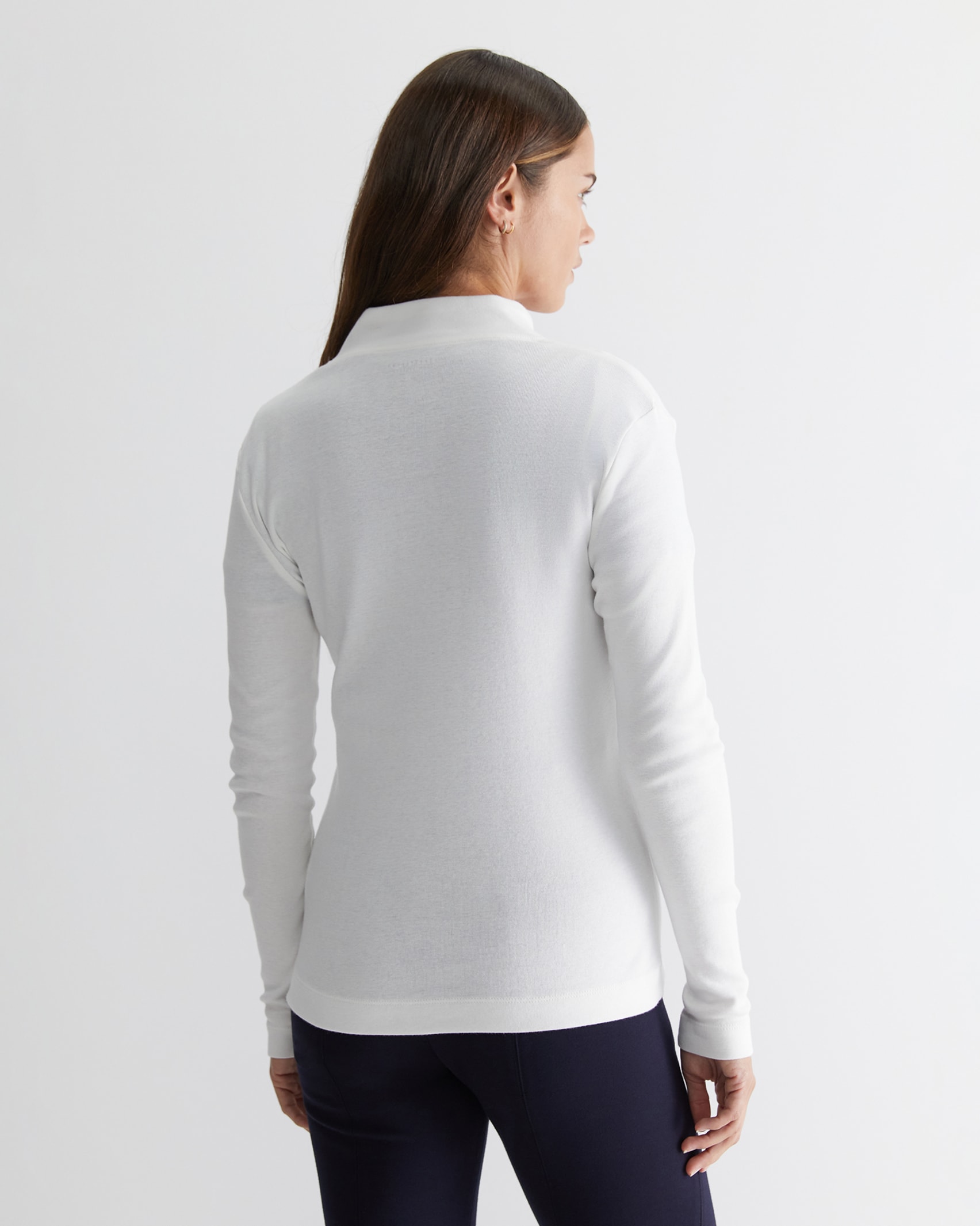 Lucy Funnel Neck Top in IVORY