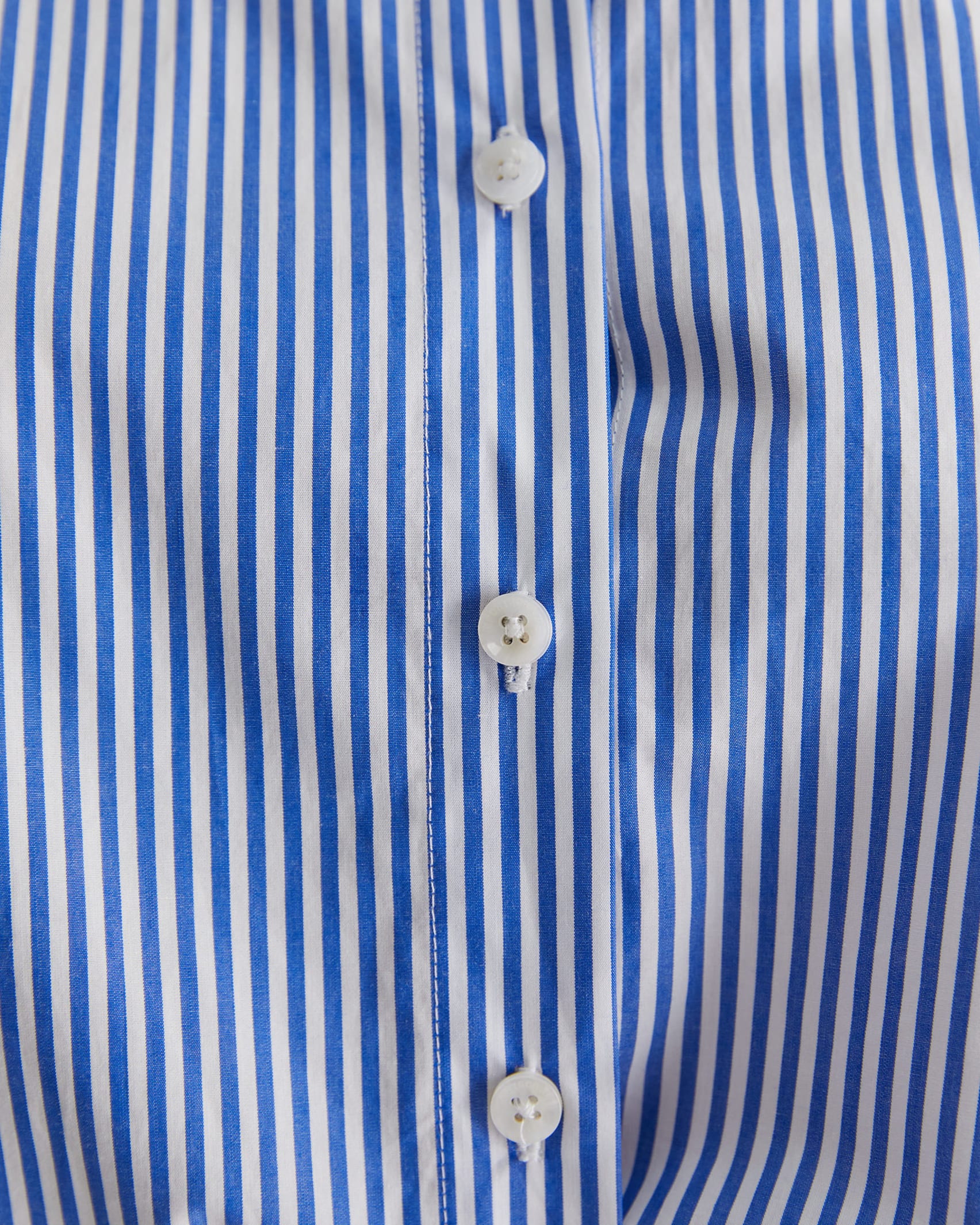Bell Sleeve Shirt in BLUE/WHITE