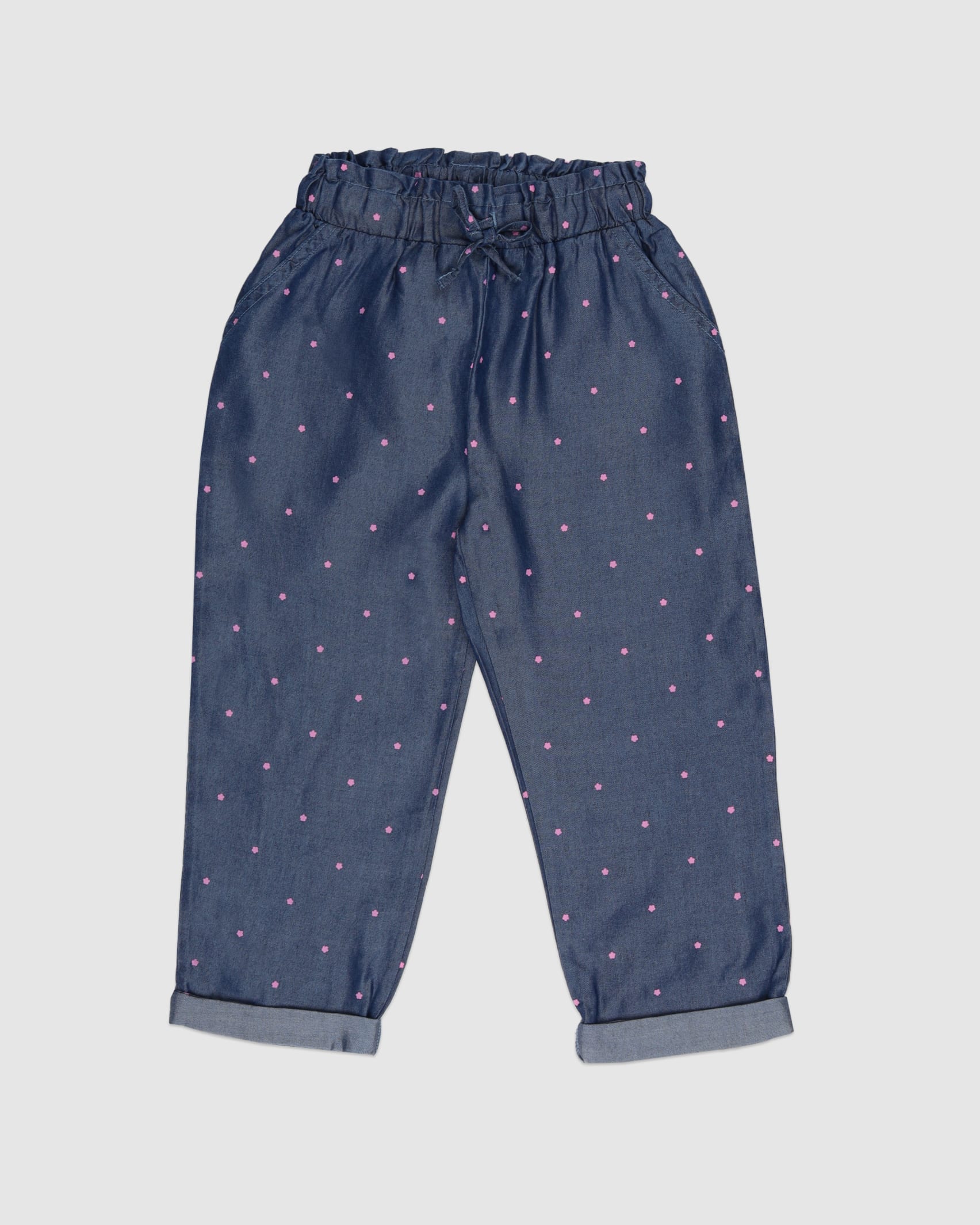 Evelyn Print Pant in CHAMBRAY
