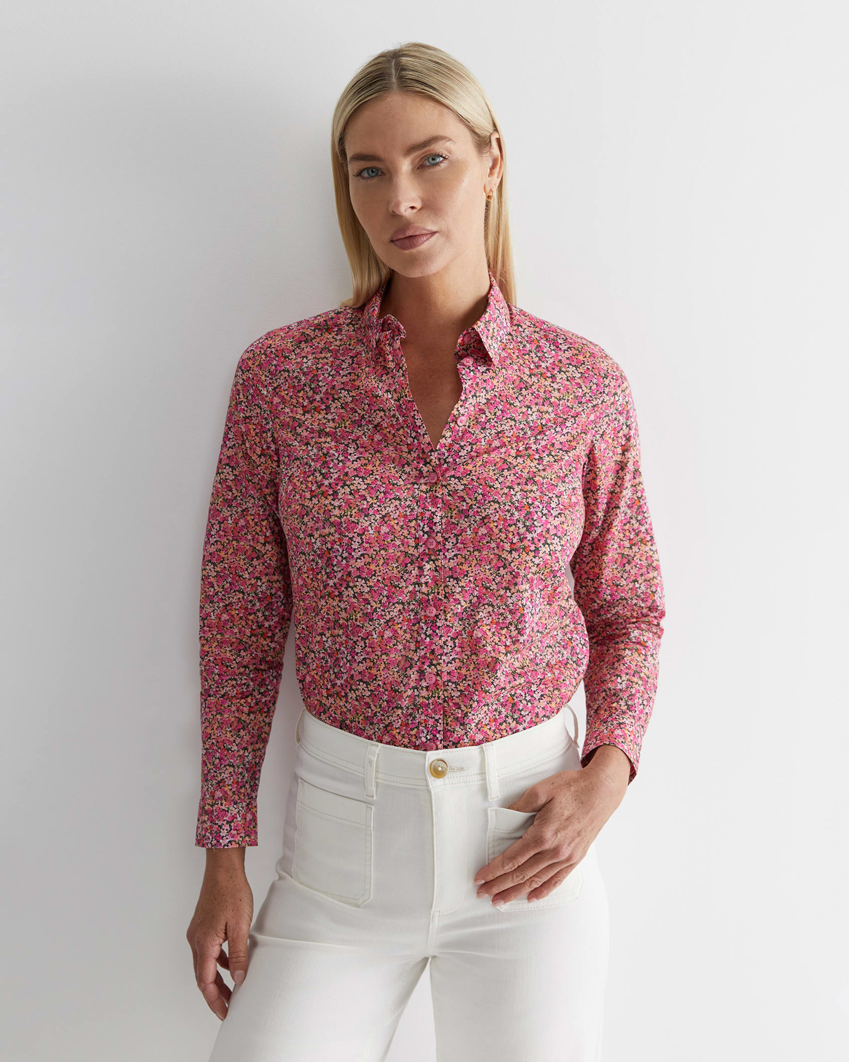 Arrietty Liberty Shirt in PINK MULTI