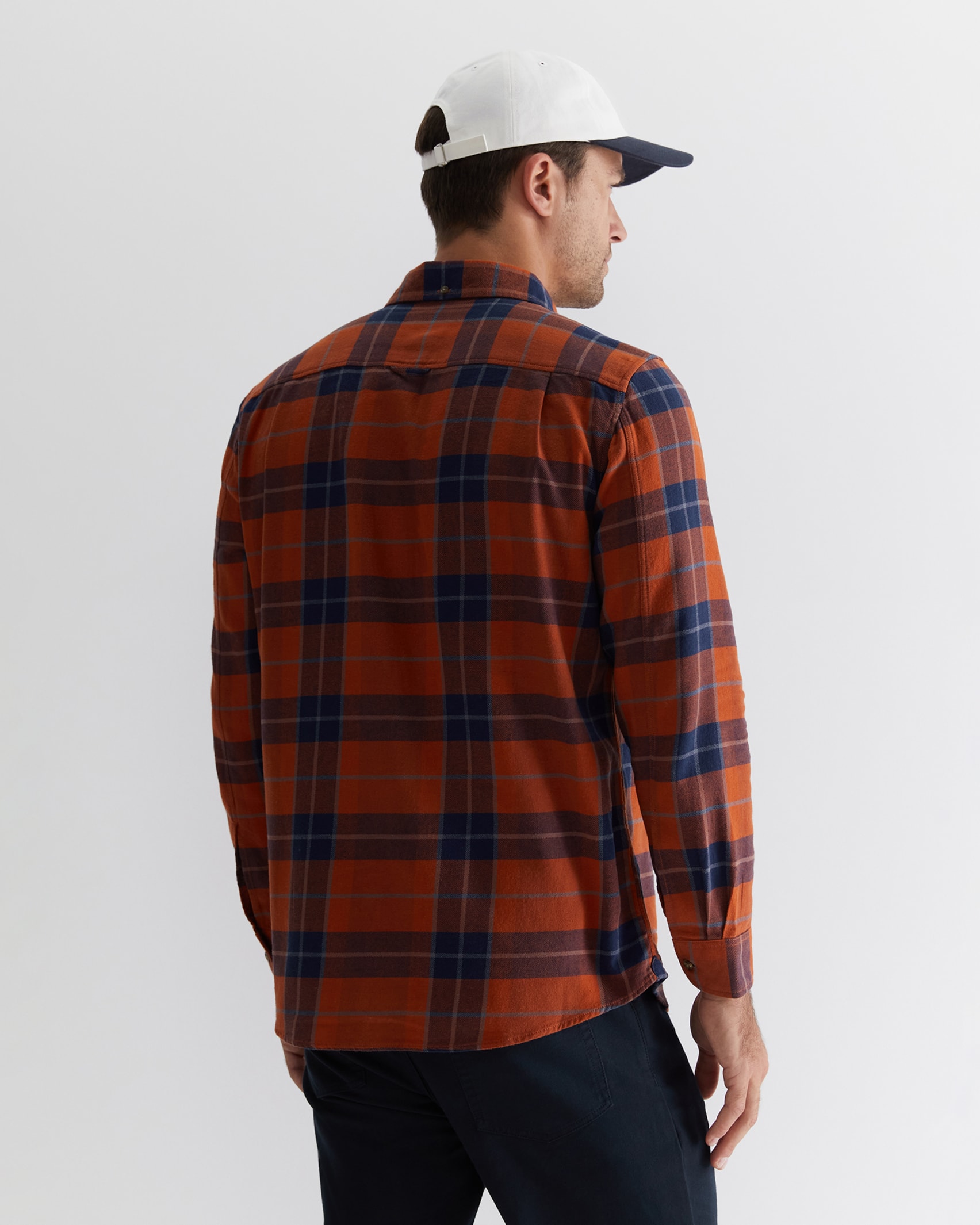 Hindsmarsh Check Shirt in ORANGE