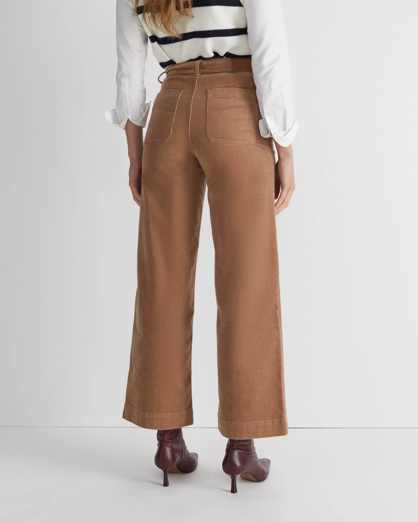 Cleo Cord Wide Leg Pant in CAMEL