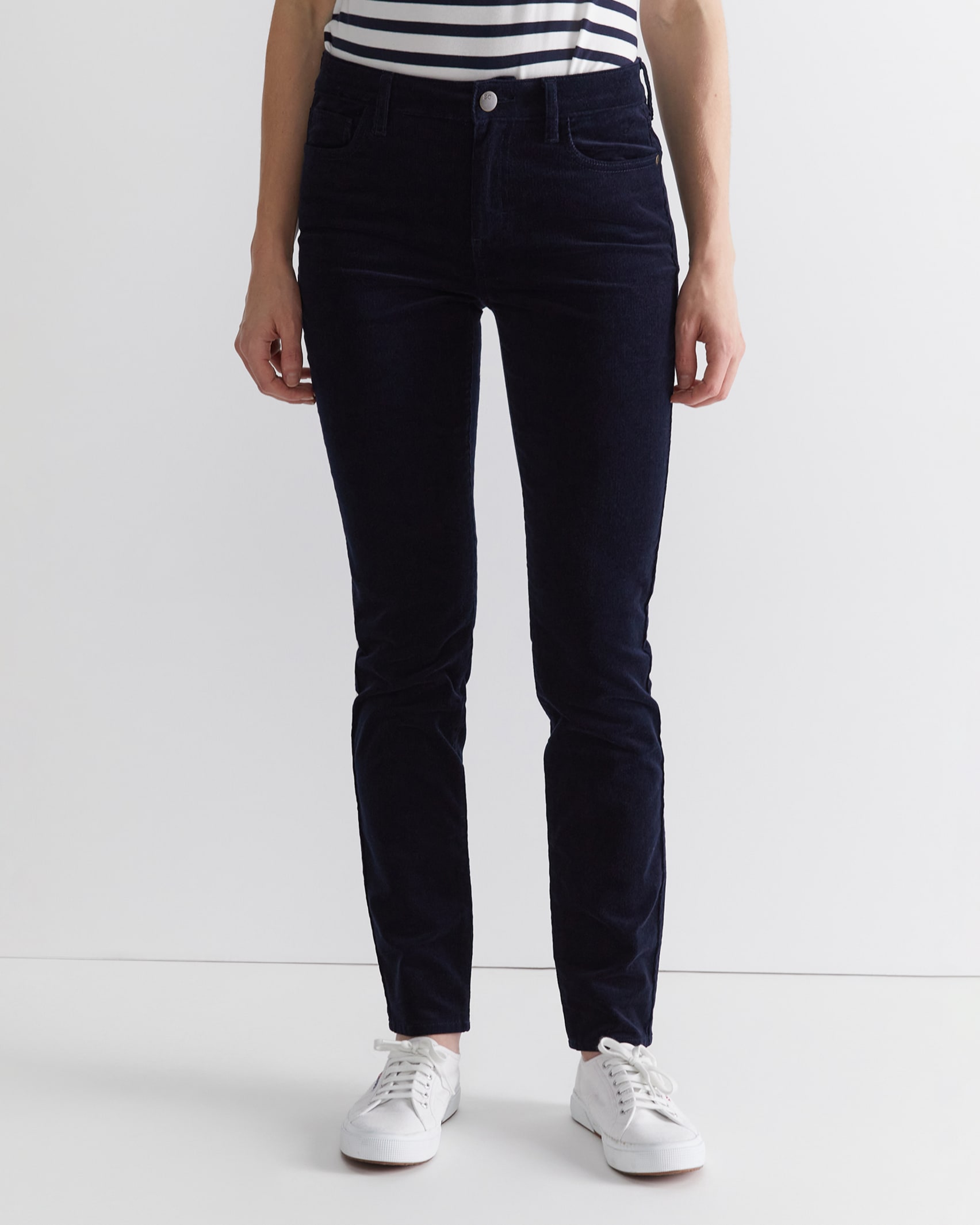 Cleo Cord Jean in NAVY