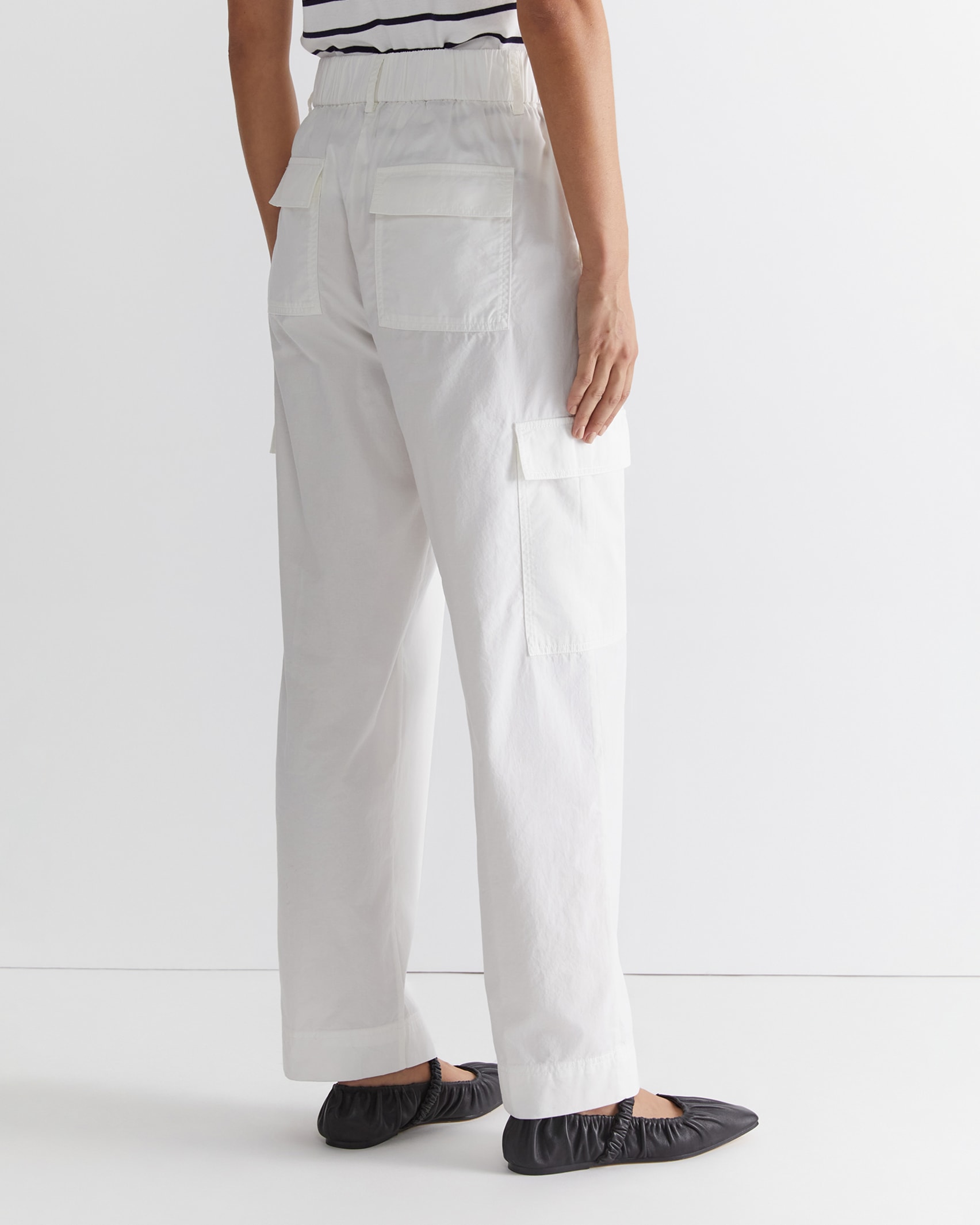 Mila Cargo Pant in WHITE