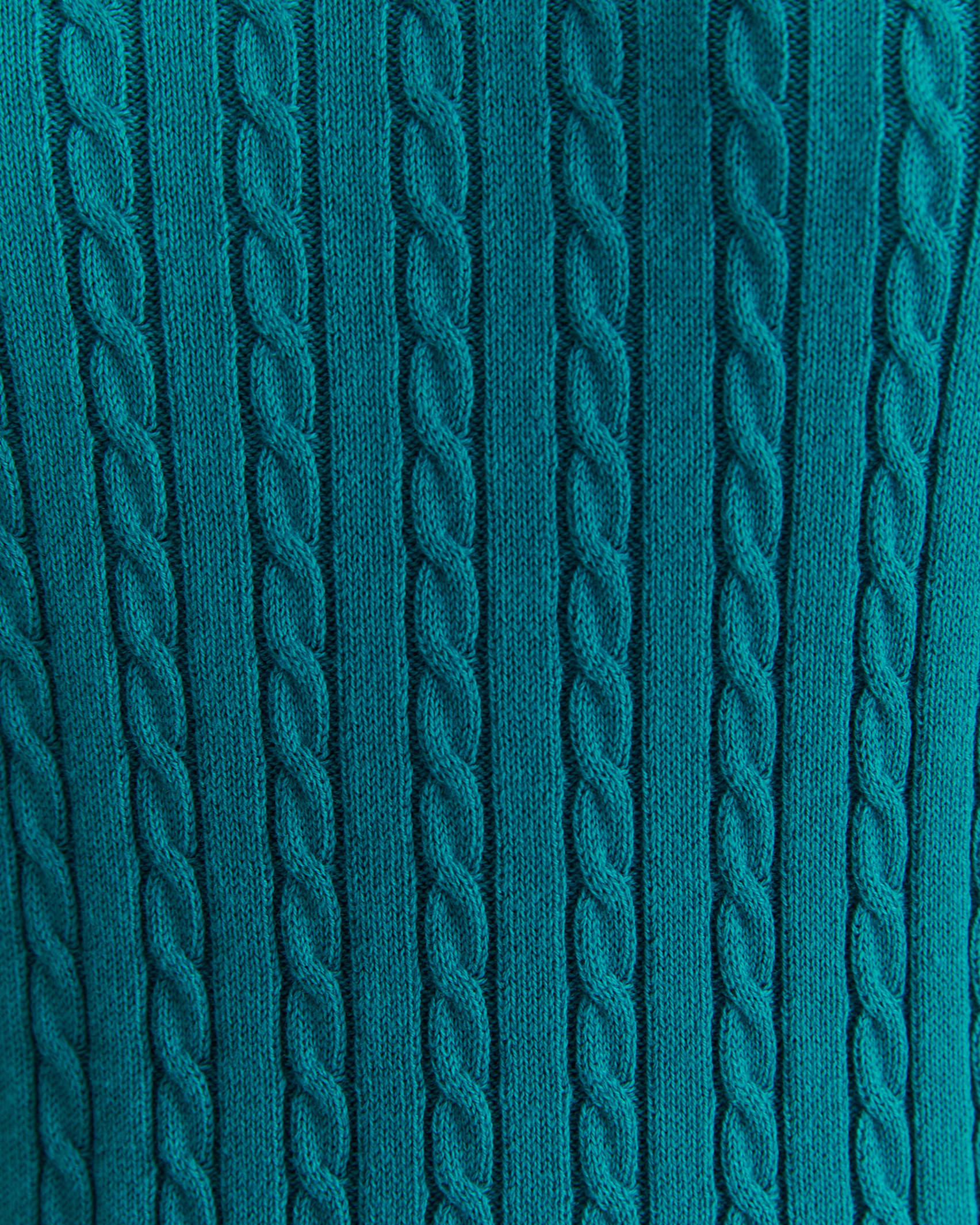 Elka Cable Polo in LIGHT TEAL